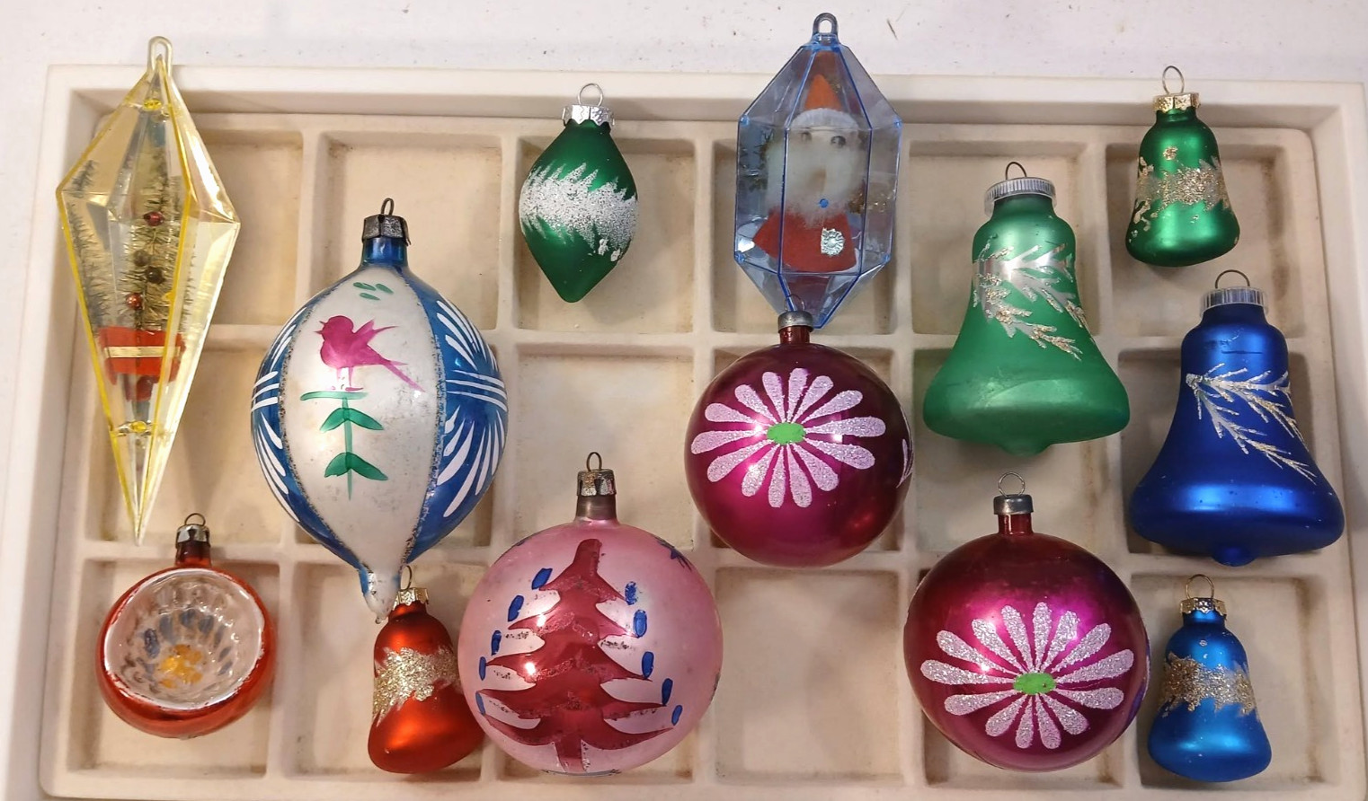 Vintage Lot of 13 Various Mercury Glass & West German Italy Christmas Ornaments Vintage Lot of 13 Various Mercury Glass & West German Italy Christmas Ornaments