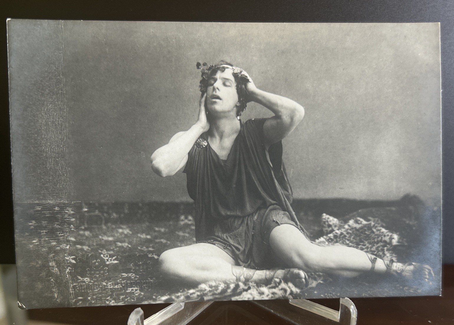 Vintage Russian Ballet RPPC Postcard Mikhail Mordkin s142