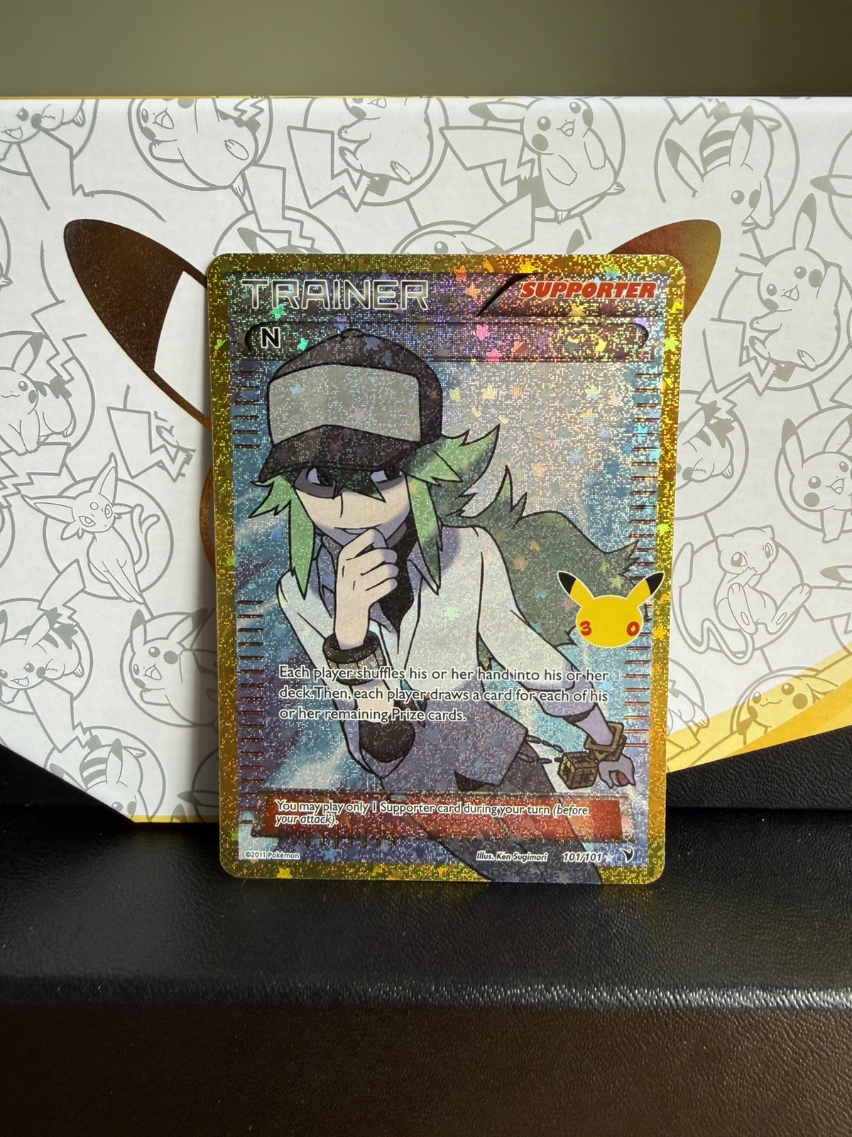 Pokémon TCG N trainer 30th anniversary 101/101 Ultra Rare Full Art Holo Fresh