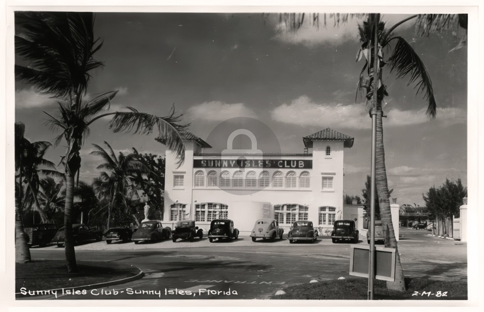 Sunny Isles FL Florida Sunny Isles Club Cline RPPC Photo Postcard COPY