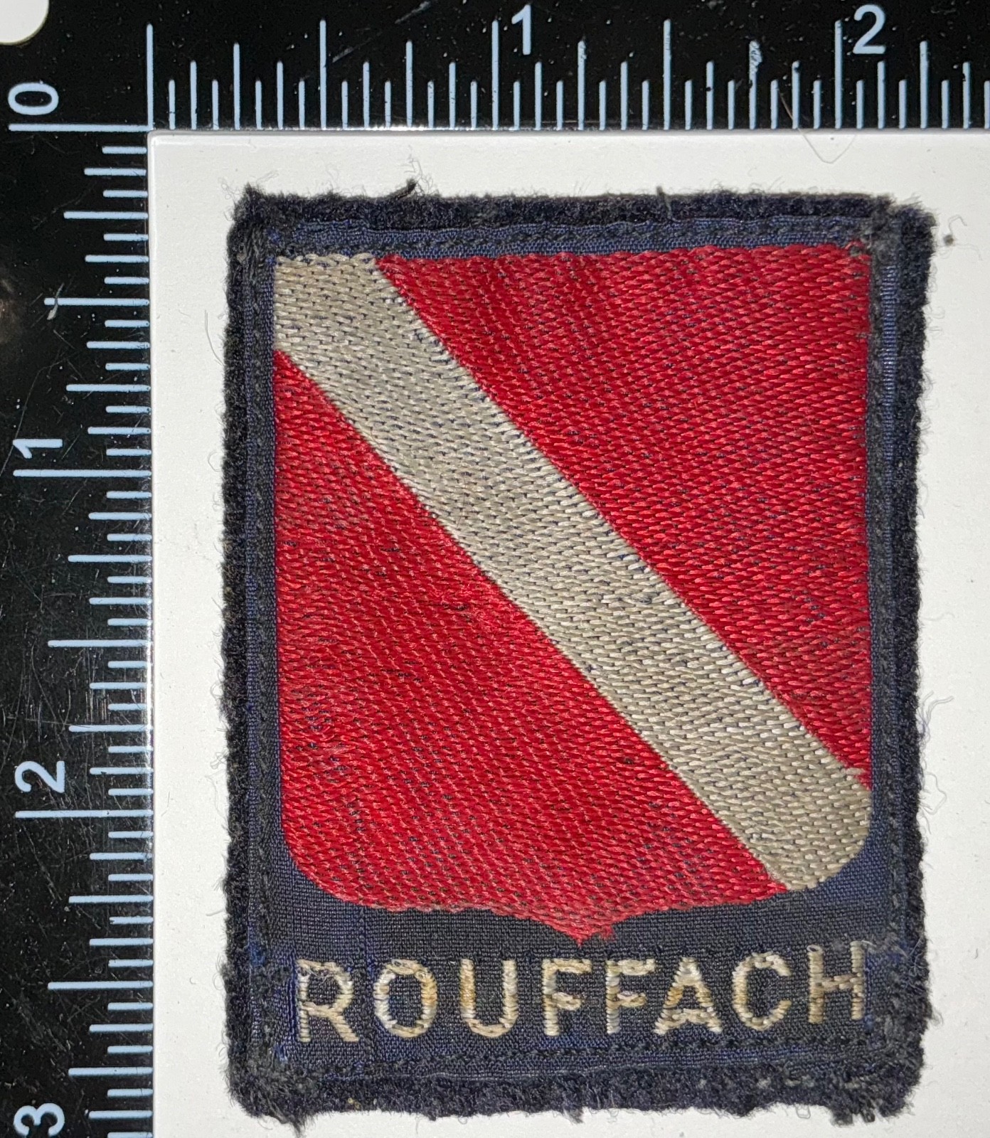 Post WWII French France Army School Rouffach Formation Sign Badge Patch