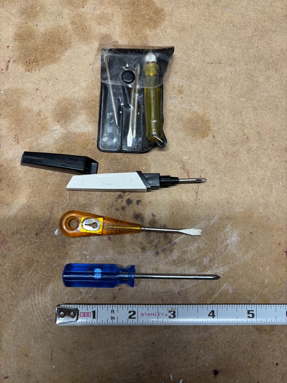 Vintage Miniature Screwdriver Set Interchangeable Flat Phillips