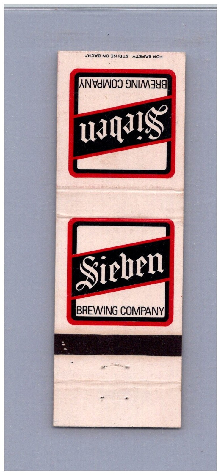 Sieben's Chicago IL River North Brewery, Brewing Company, Follow 1960s Matchbox