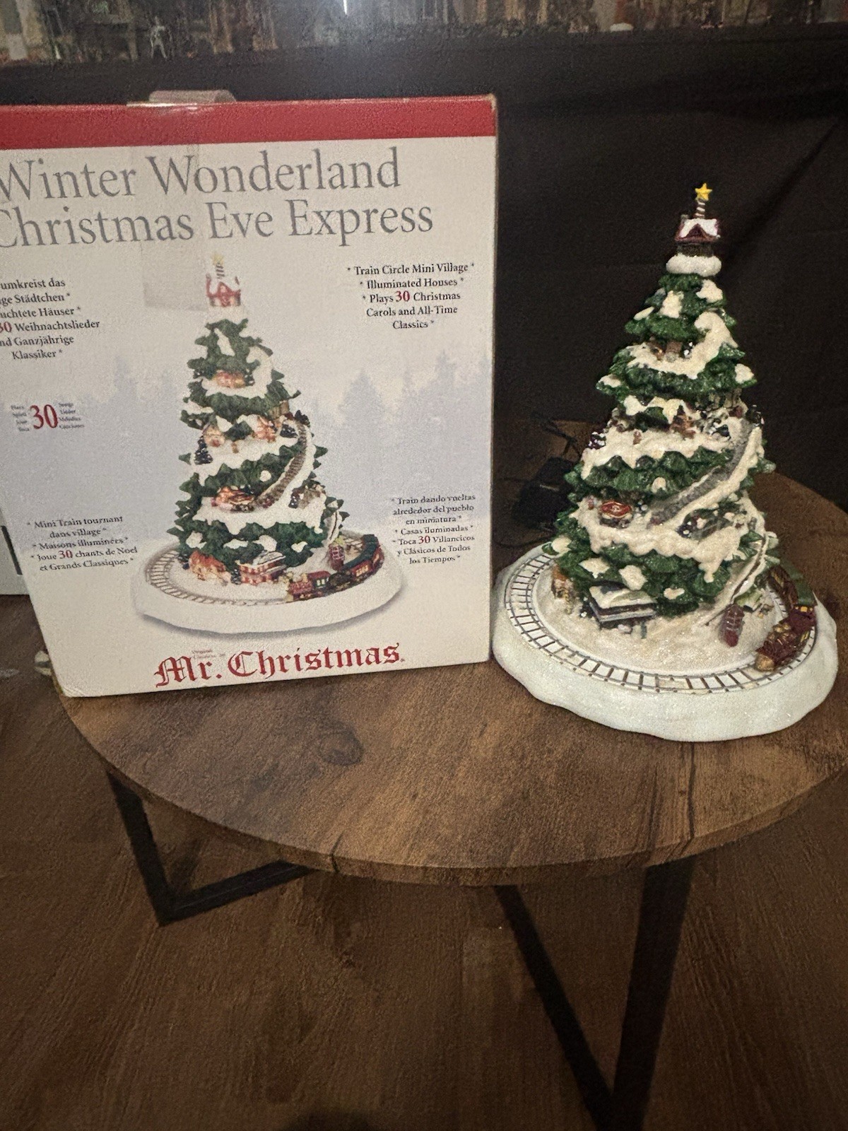Mr Christmas Winter Wonderland Christmas Eve Express Animated Musical Tree