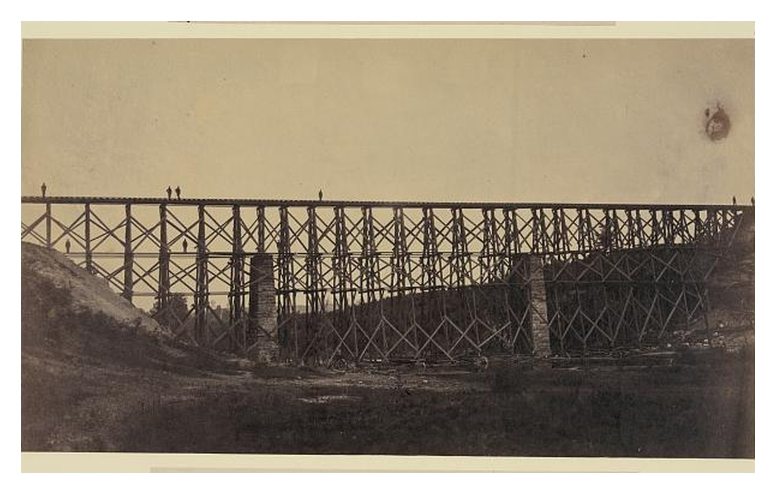 Fredericksburg Virginia Trestle Bridge Standard Postcard