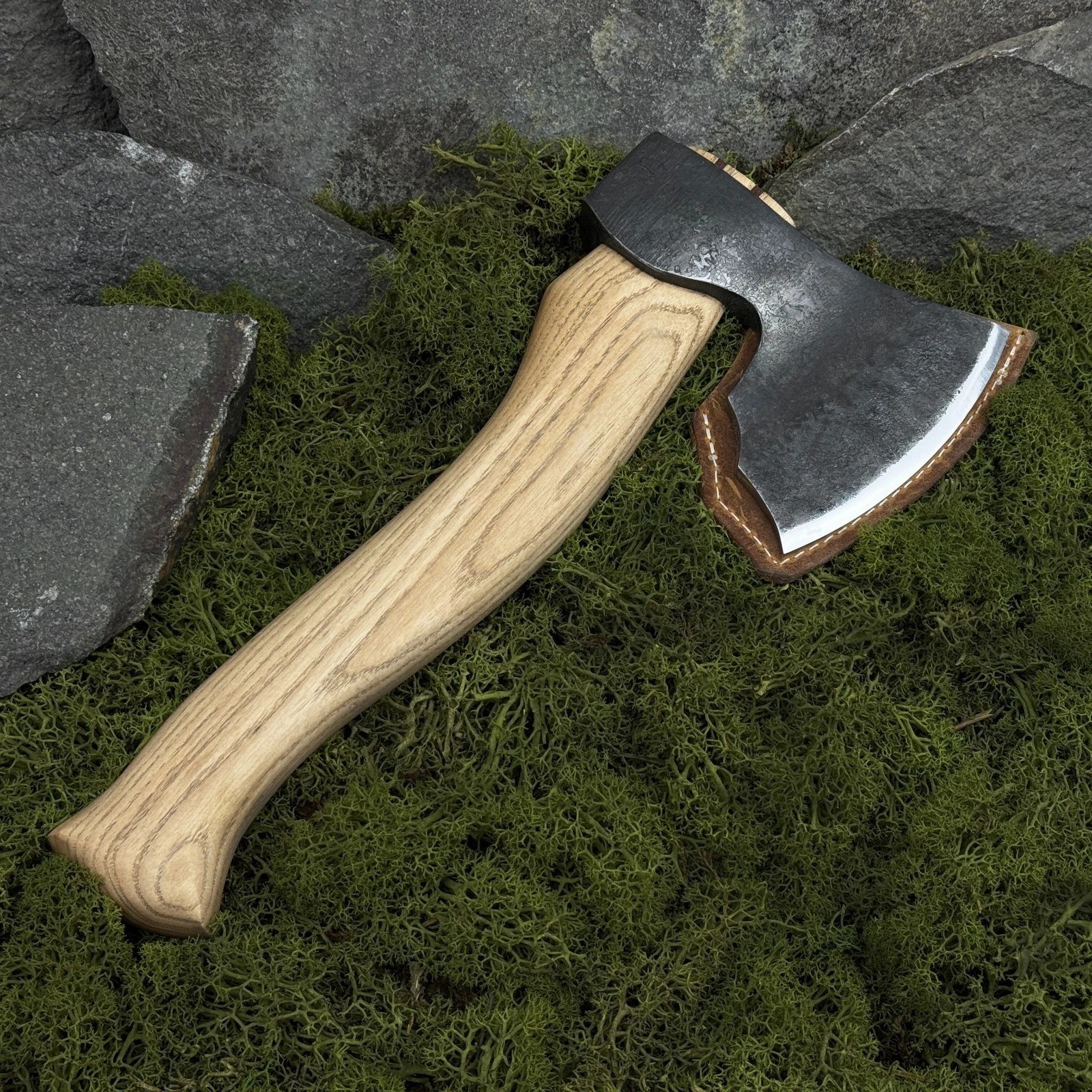 Hand Forged Wood Carving Axe 52100 Carbon Steel Bushcraft Hatchet Spoon Making