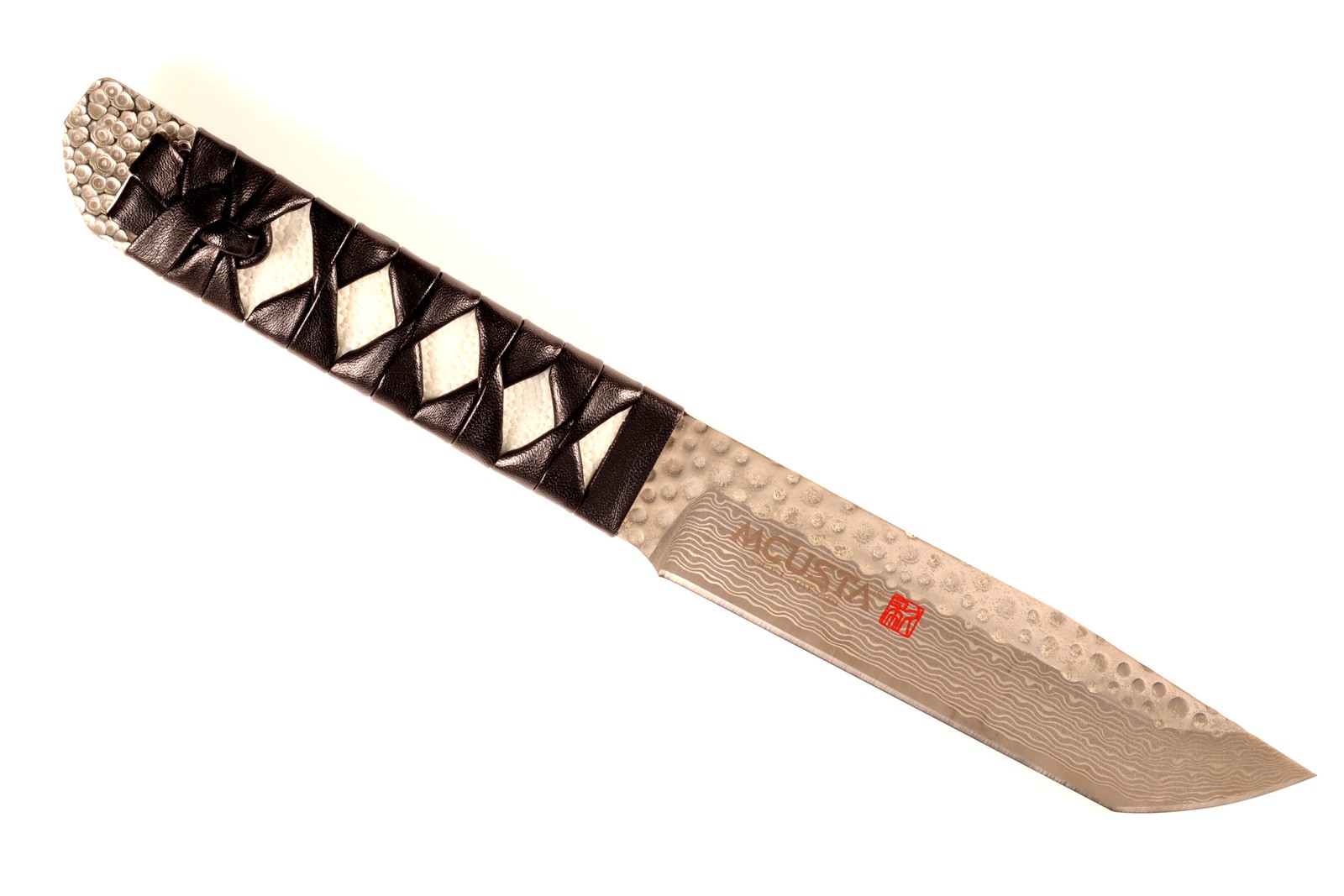 Mcusta MC-242GD Seki Japan SPG2 Damascus Japanese Fixed Blade Tanto Knife