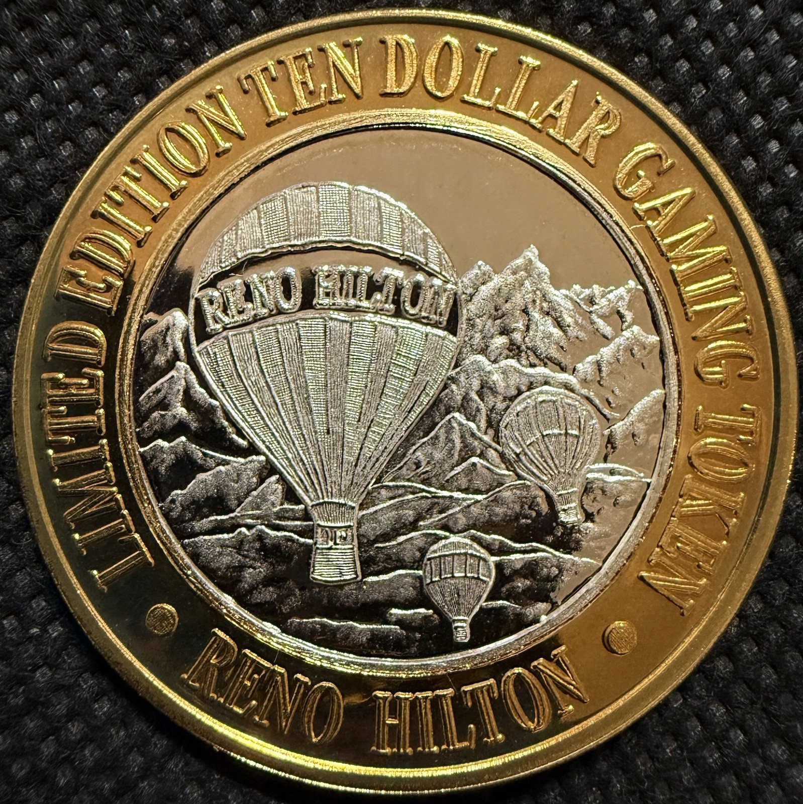 ⭐️RENO HILTON HOTEL & CASINO RARE Limited Edition 999% .6 Oz Pure Silver Strike