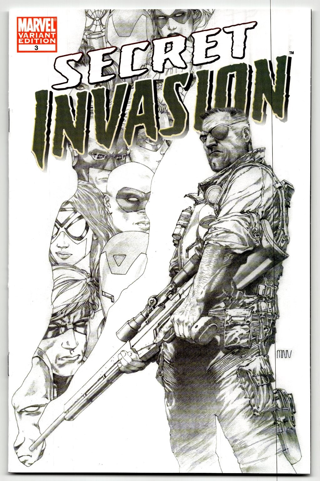 Secret Invasion #3 Marvel Variant Edition Mike Deodato Jr. 2008