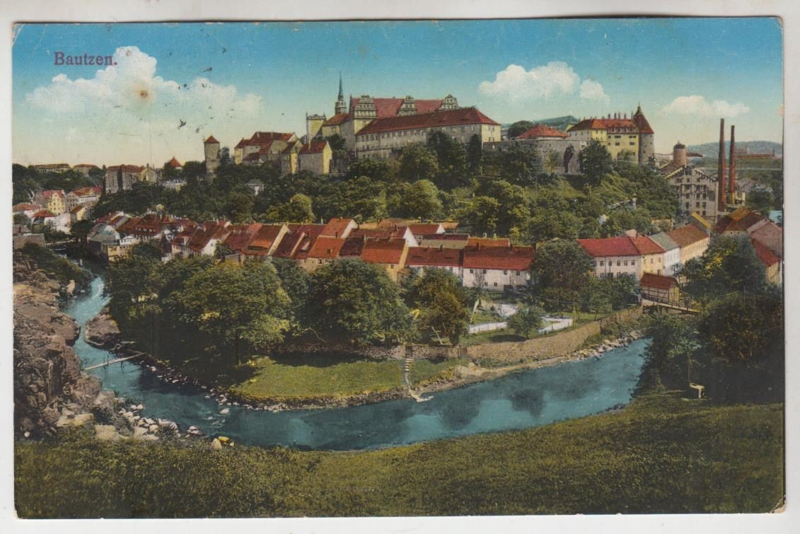 Postcard Bautzen, 1917, Brück & Sohn, 17819, used good