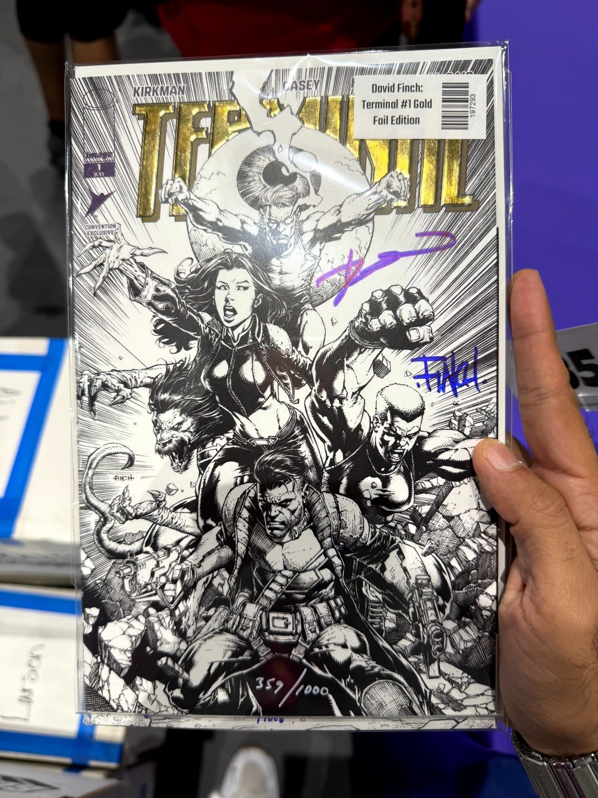 Terminal #1 Ashcan Double Signed David Finch and Robert Kirkman