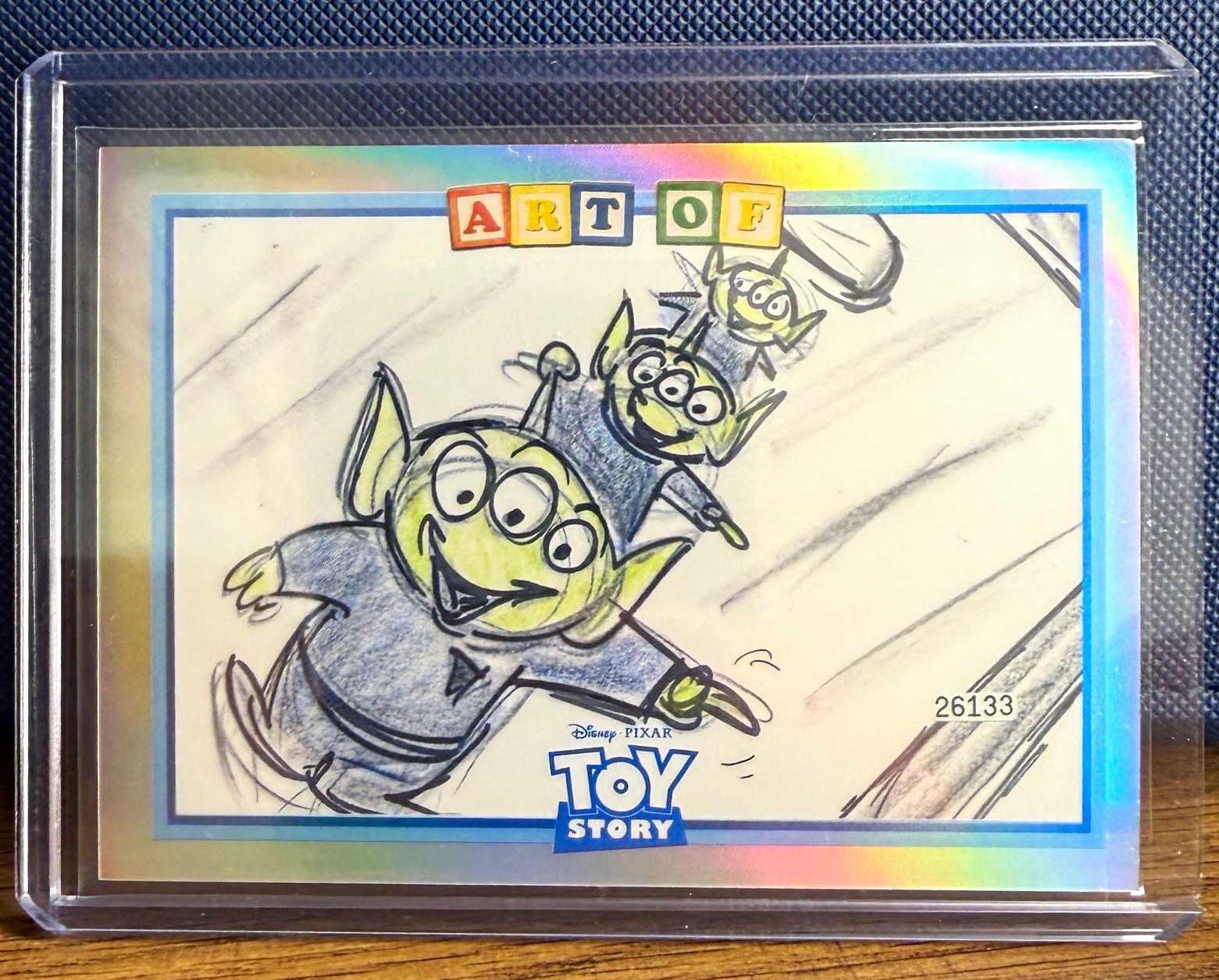 2025 Topps Toy Story Art of Toy Story The Aliens Refractor ART-4 Pixar