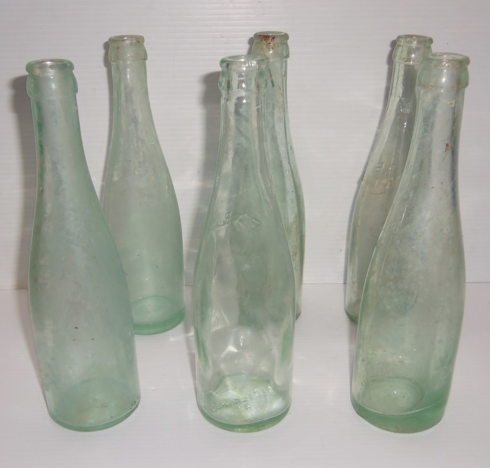 6 Vintage Pre-Prohibition, Embossed Pabst Blue Ribbon Beer Bottles 6 Vintage Pre-Prohibition, Embossed Pabst Blue Ribbon Beer Bottles