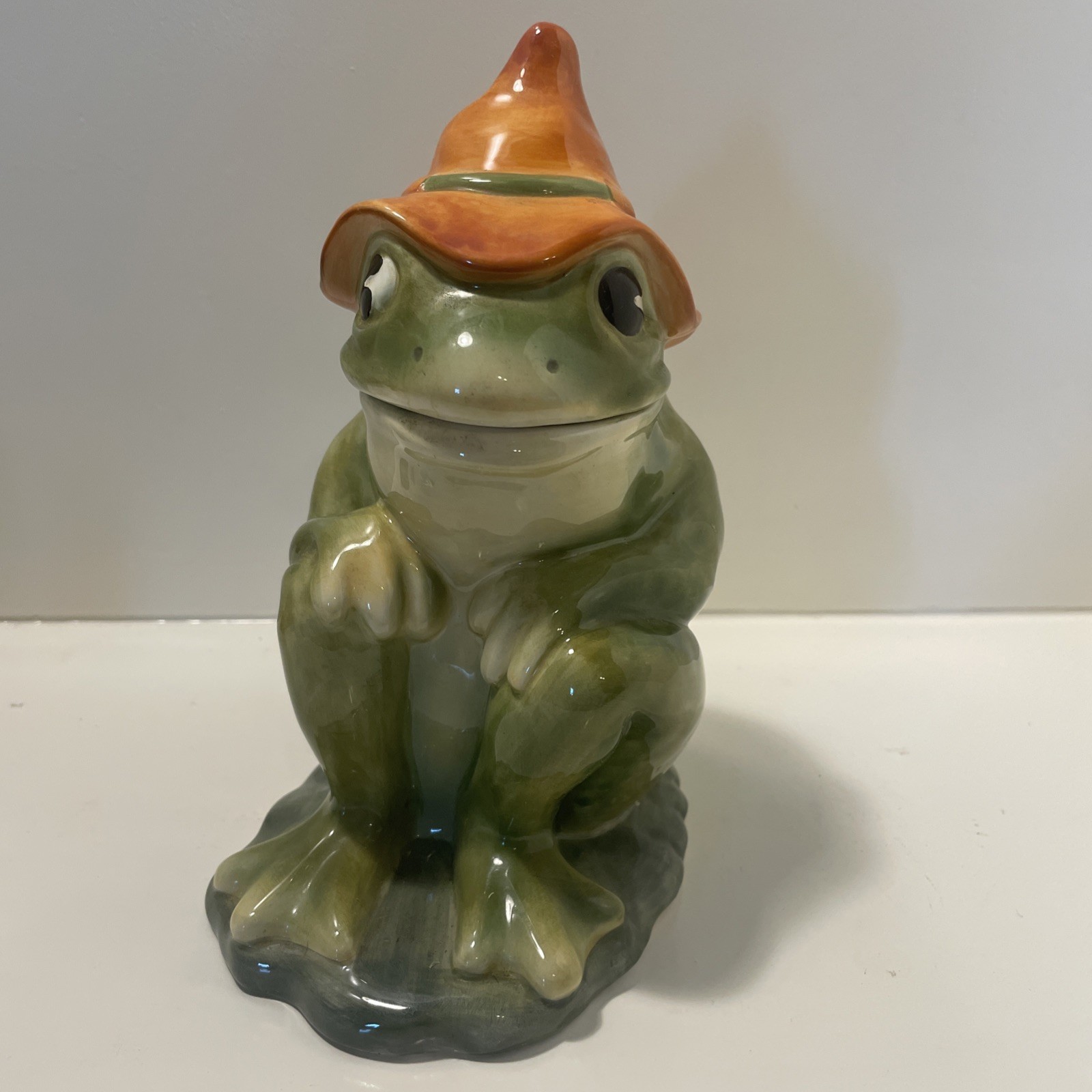 2004 American Retro Hillbilly Frog Cookie Jar