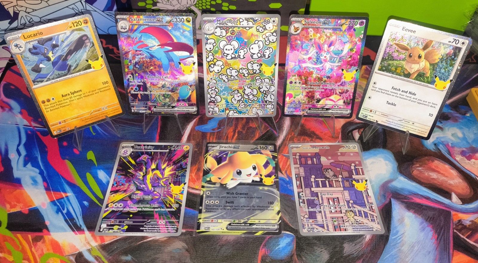 Pokémon 30th Celebrations SIR,IR, Promo Lot Of 8 Pack Fresh Cards