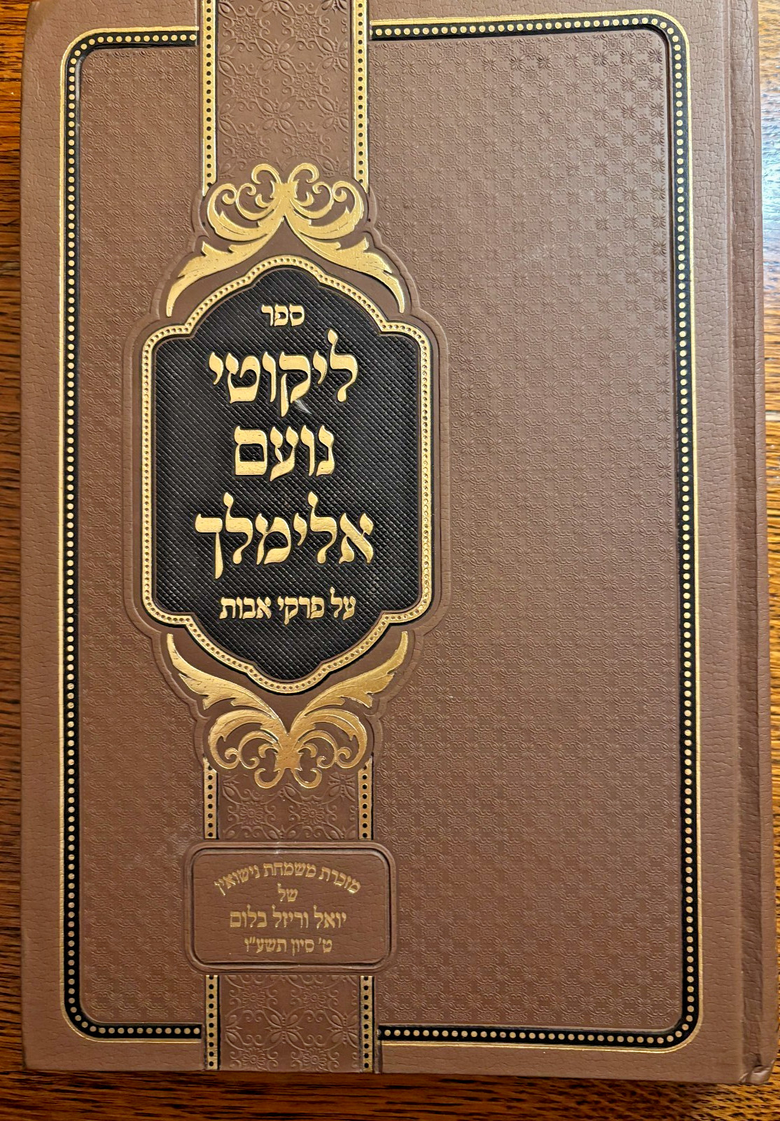ליקוטי נועם אלימלך על פרקי אבות. Likutei Noam Elimelech on Avos