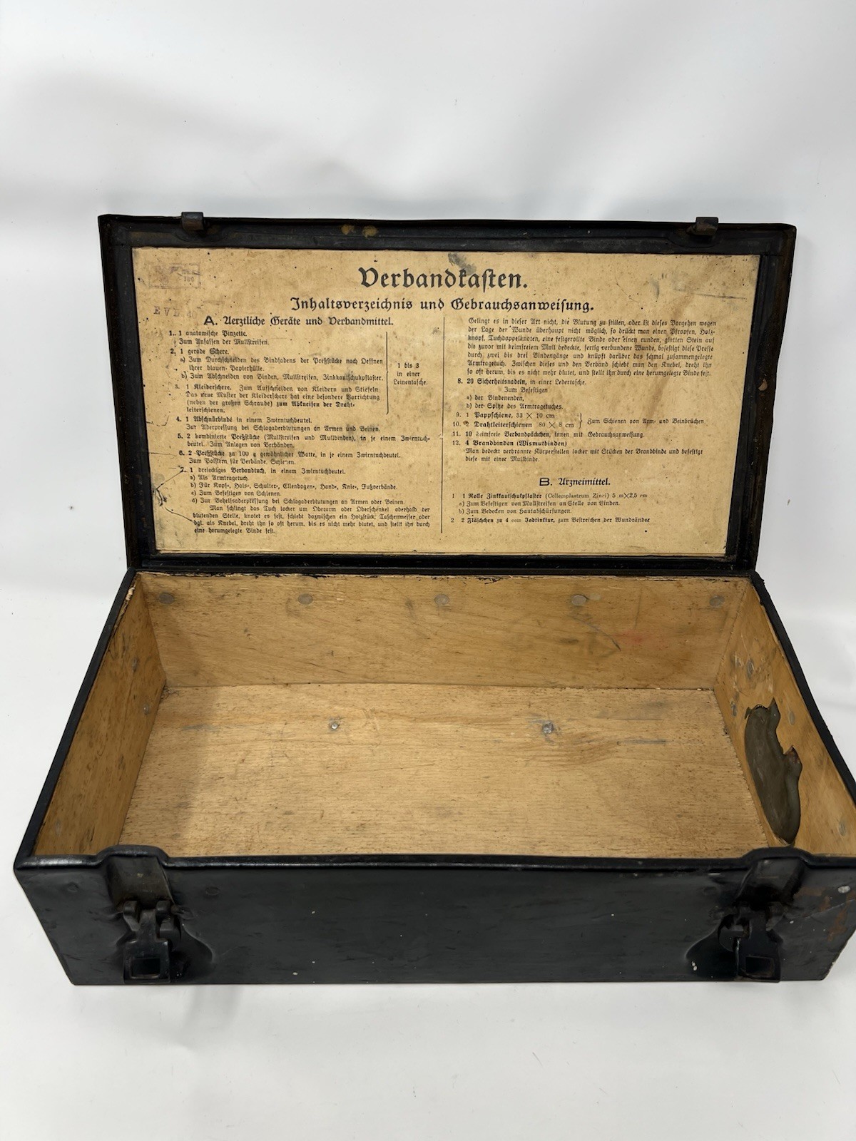 Original German Wehrmacht Inventory Box