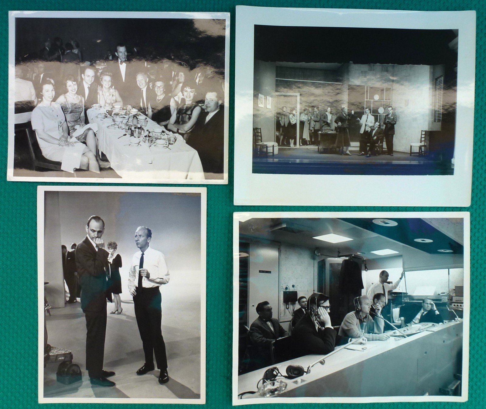 4 Original Vintage CBS Studio Art Production Designer Bill Bohnert & Ed Sullivan