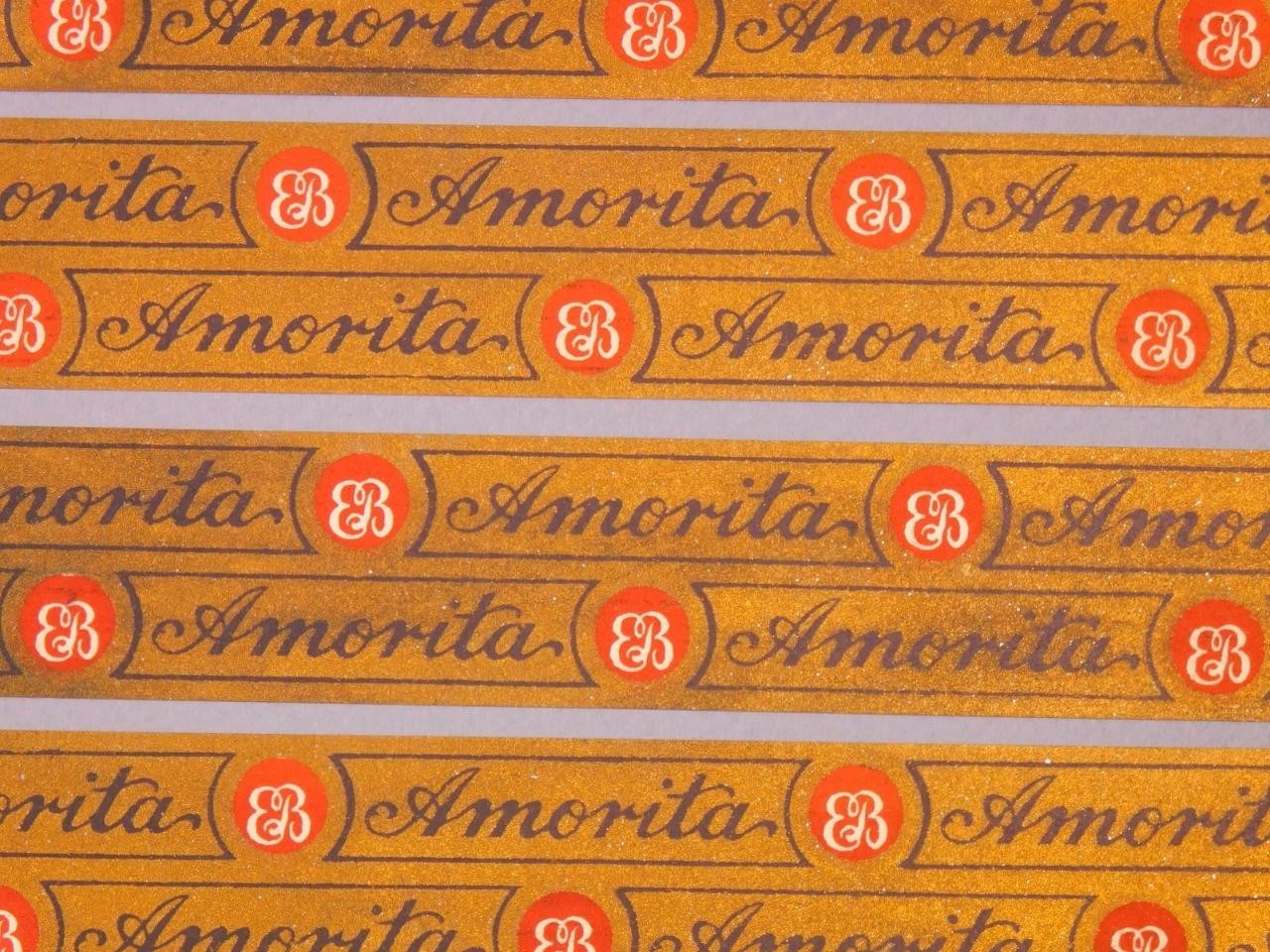 11 Amorita Metallic Bronze Tobacco/Cigar Label Band Unused  11\