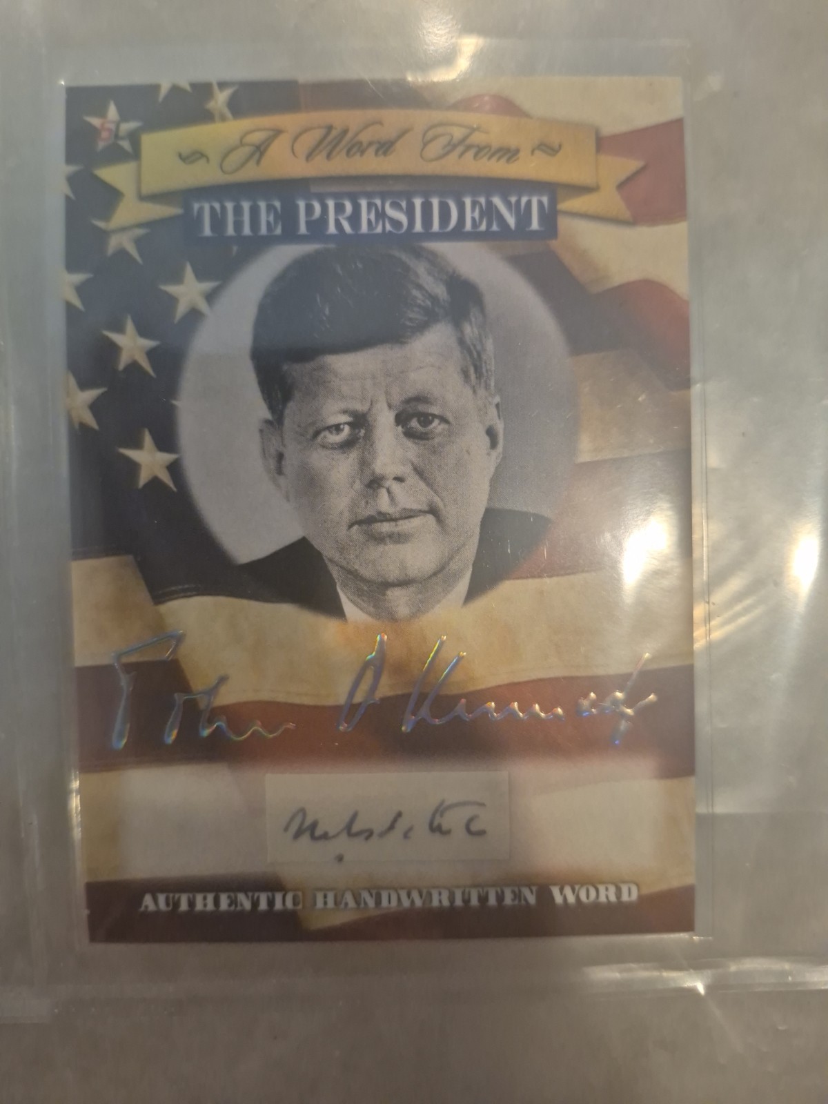 John F Kennedy  A Word from The President Cut Authentic Written Word 2020