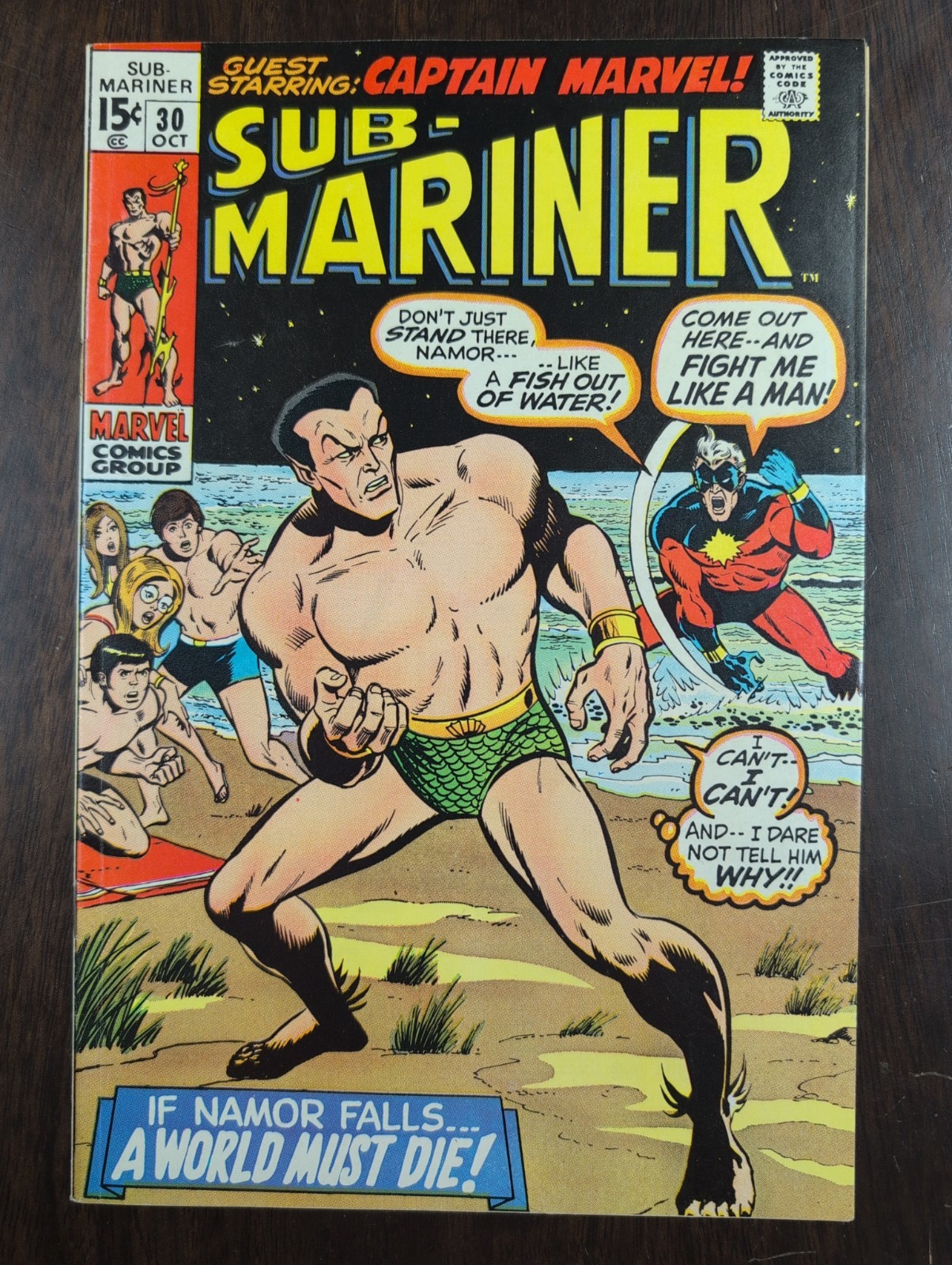 Marvel Comics SUB-MARINER #30 Captain Marvel (1970)