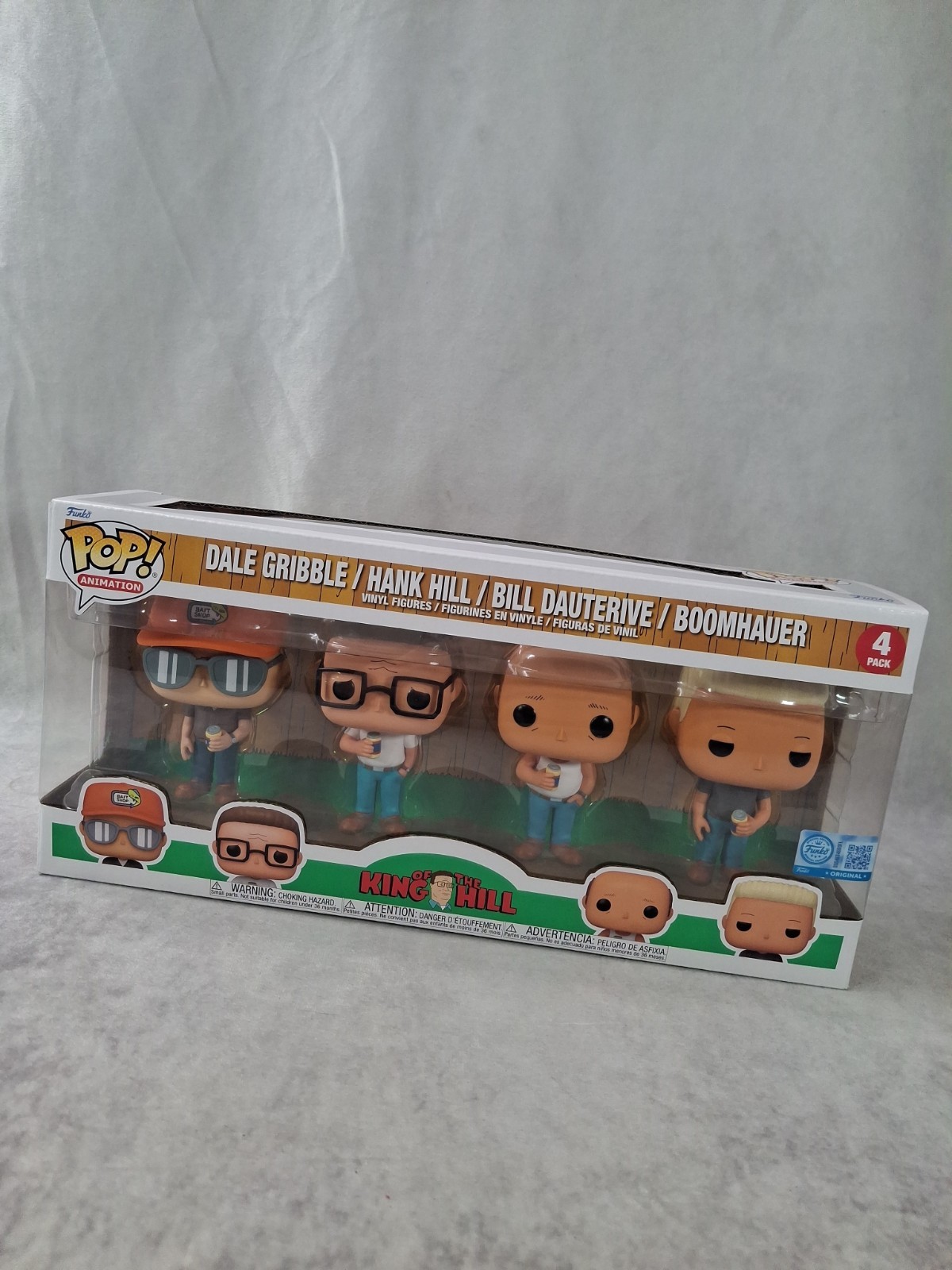 Pop Funko - King of the Hill 4 pack DALE HANK BILL BOOMHAUER