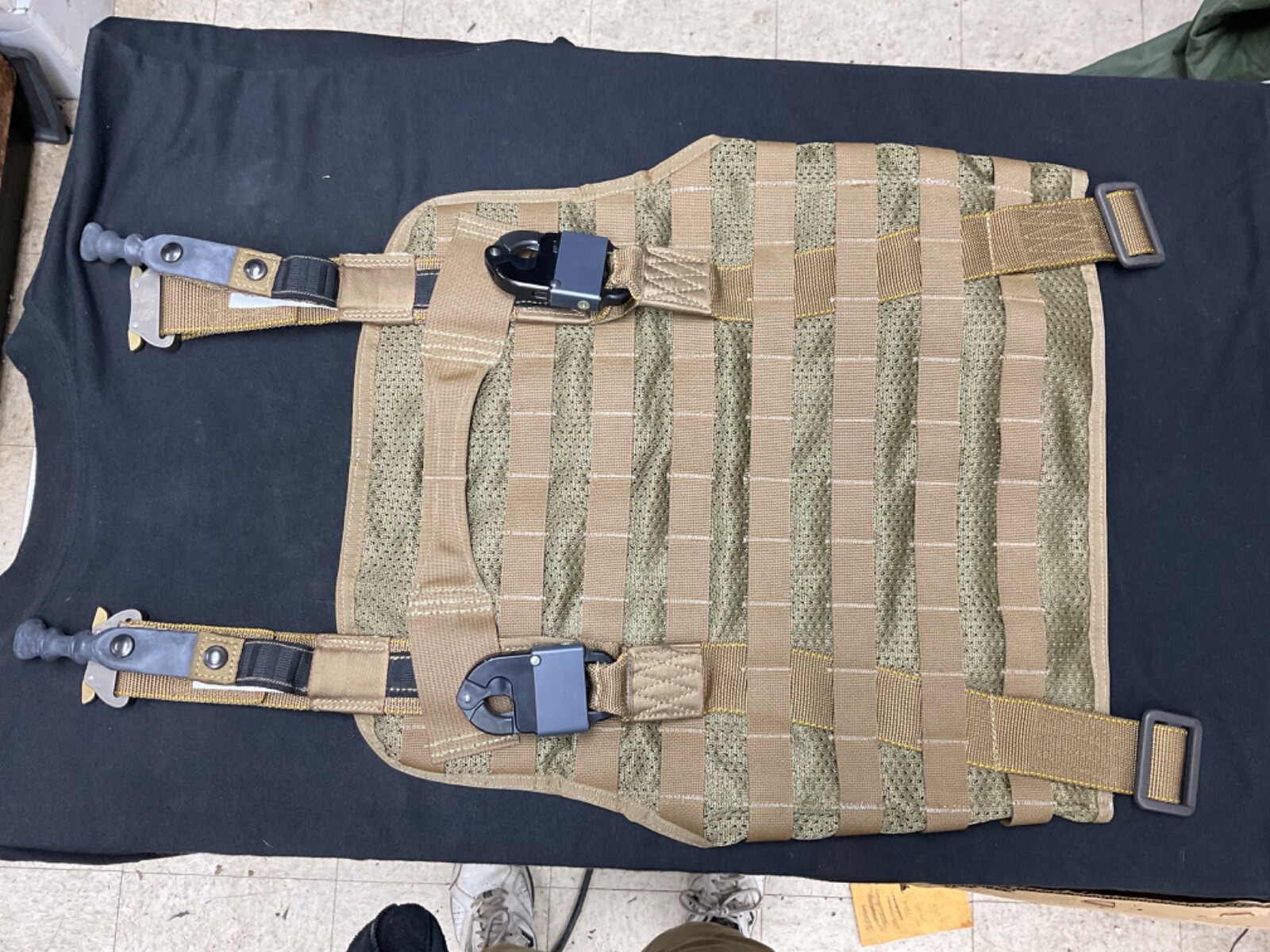 Air Crew Endurance Survival Vest Back Assembly ONLY Size; Small