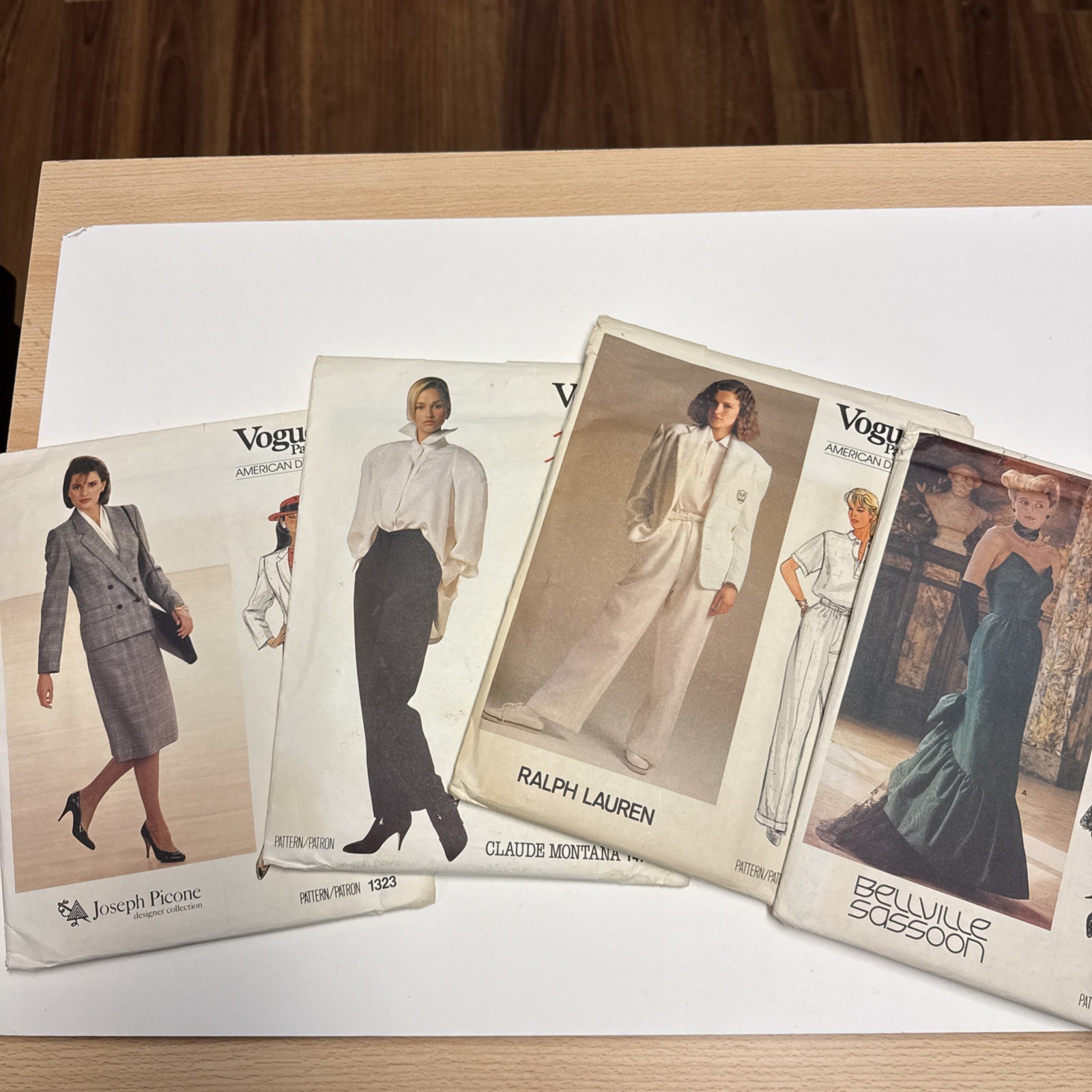 VOGUE  VINTAGE DESIGNERS Sewing Patterns, Lot Of 4 UNCUT All Size 10