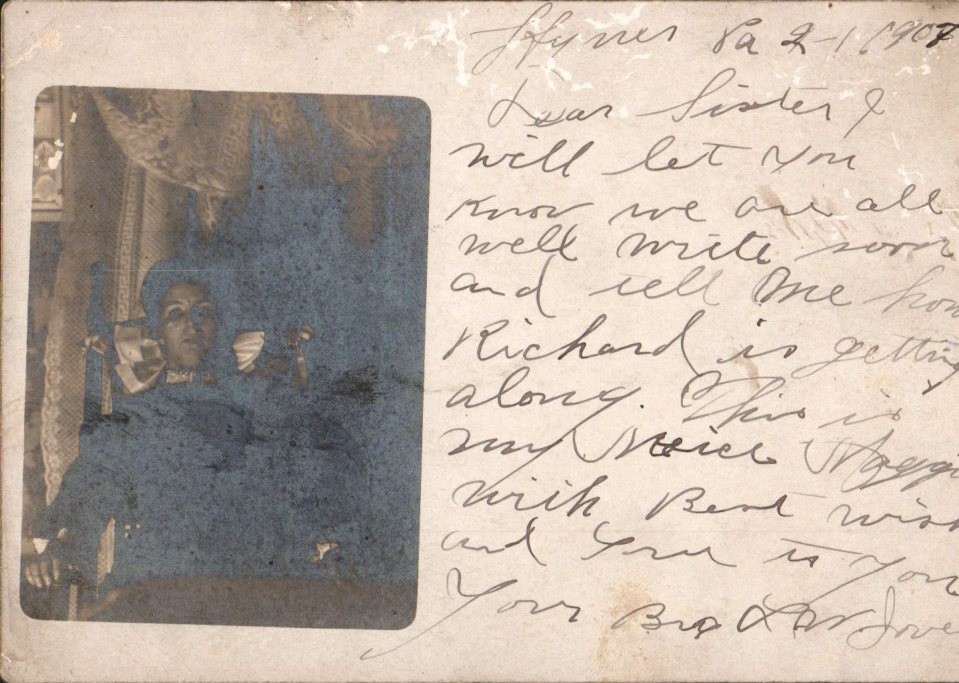 1907 Niece Maggie, Hyner, Clinton, PA - Posted Antique Real Photo Postcard RPPC