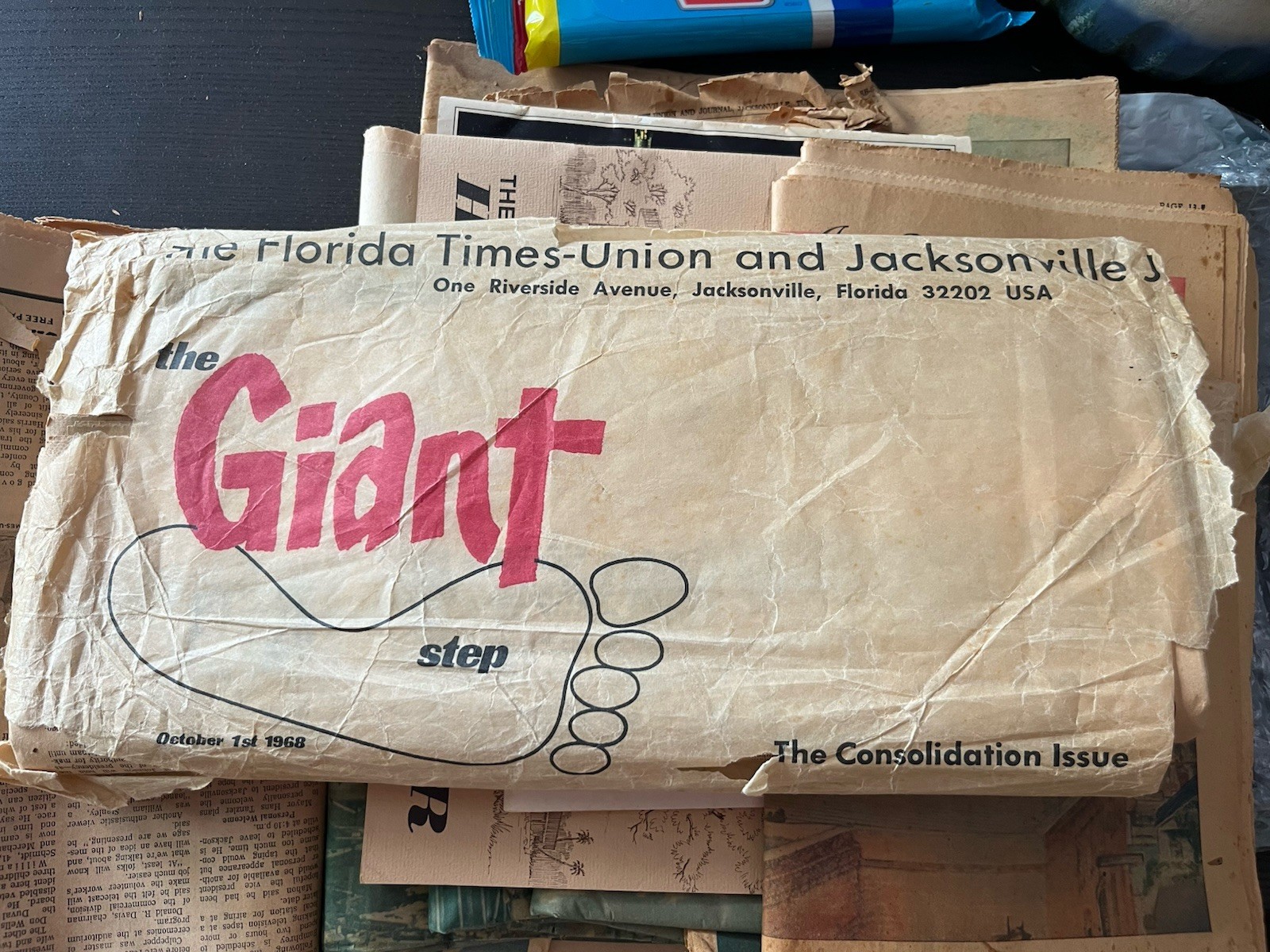 Jacksonville Florida History Newspaper Lot Times Union Centennial Consolidation