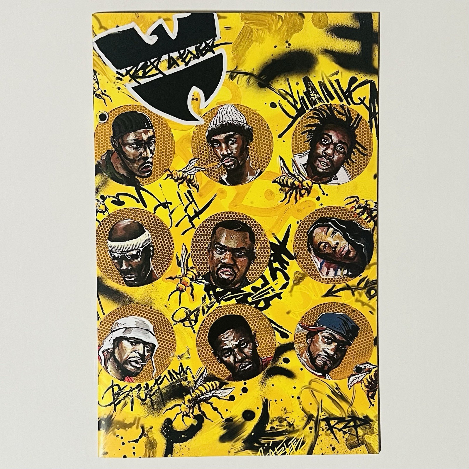 RZP Art Book, Wu-Tang Clan Cover, w/ RZP Wu-Tang Sketch Sig, Limited 31/40, NM