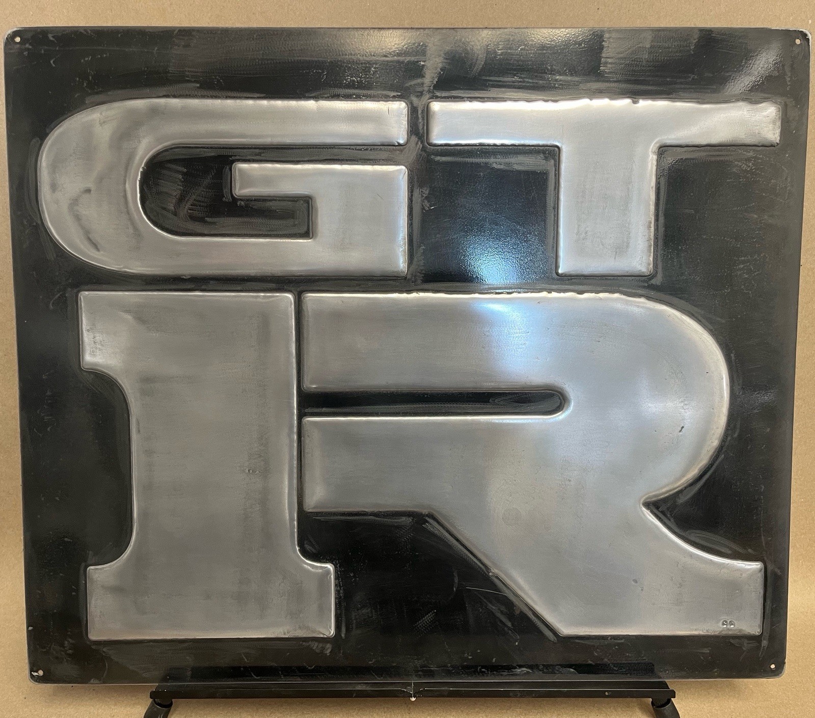 Nissan Gt-R Vintage Steel Garage Sign 20x24 Handmade Aluminum Relief