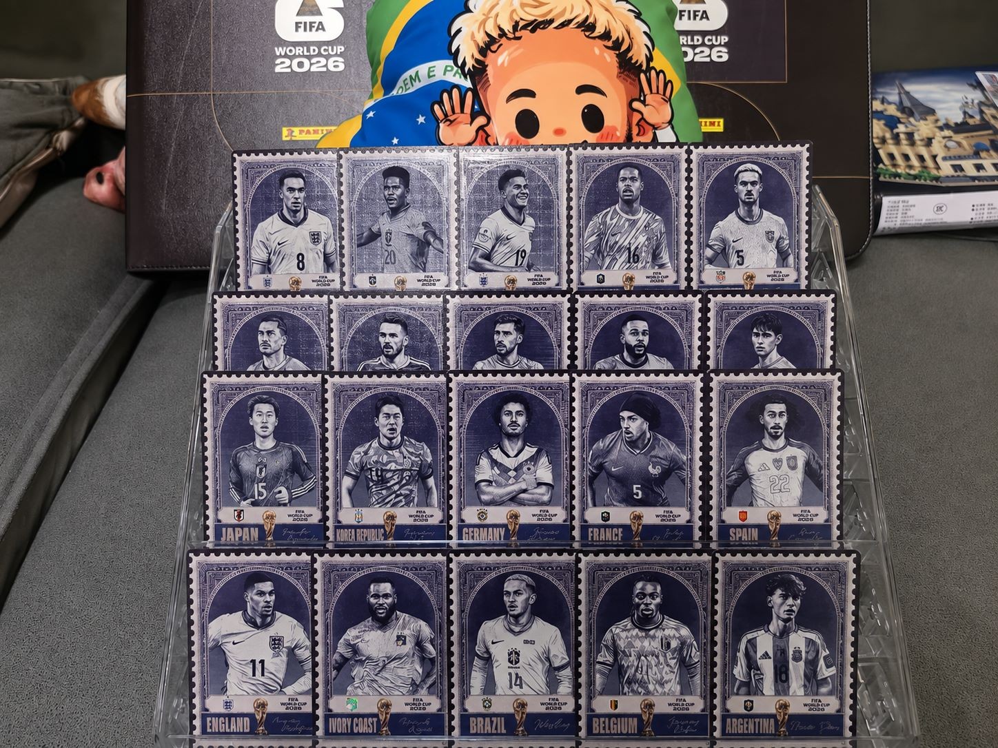 2026 Football Postage Stamp Card Complete Set Lot of 20 Panini Kayou Insert