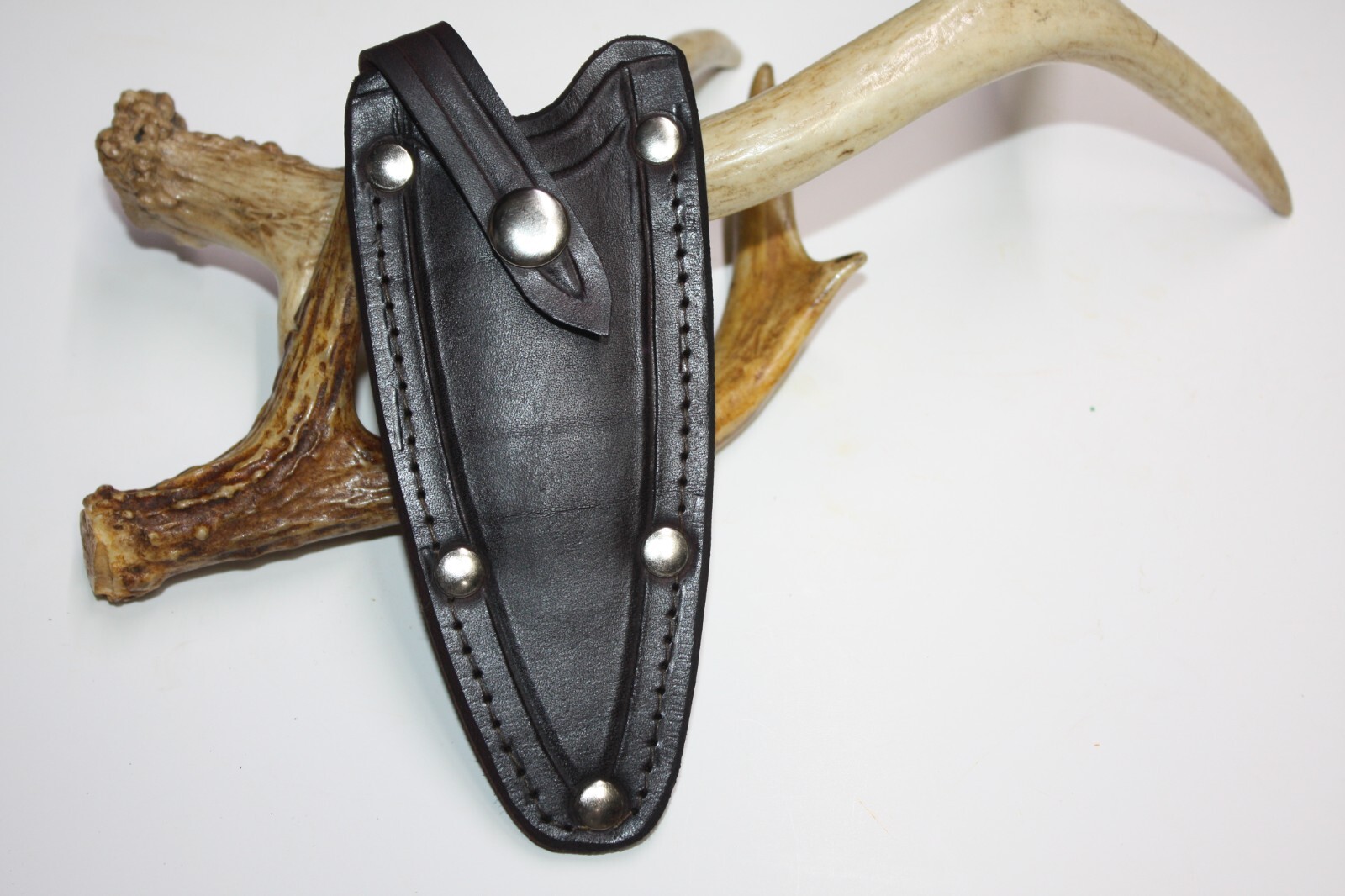 Custom Leather {WESTERN 77-style } boot Knife Sheath-USA Custom Leather {WESTERN 77-style } boot Knife Sheath-USA