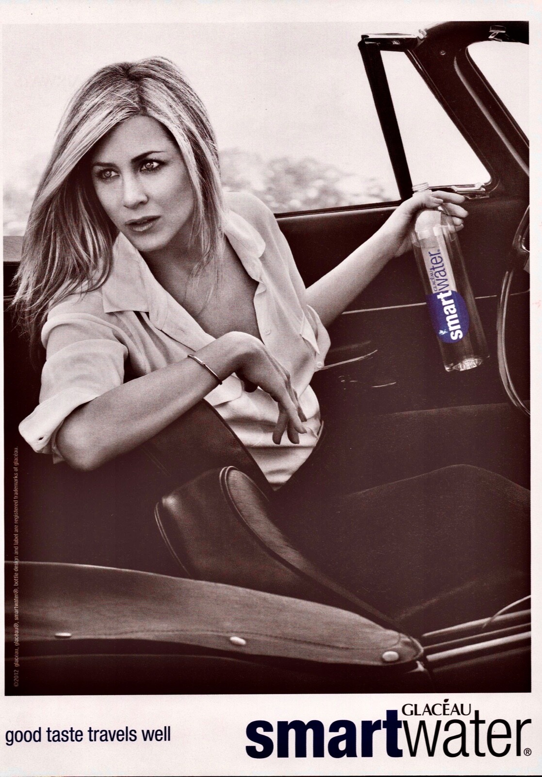 2012 JENNIFER ANISTON ~ Glaceau Smart Water photo ~  VINTAGE PRINT AD