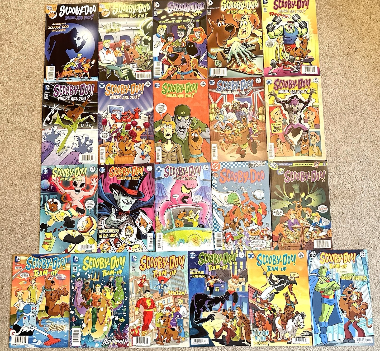 Scooby-Doo DC Comics Cartoon Network Series Lot (21 Comics)  Excellent Condition