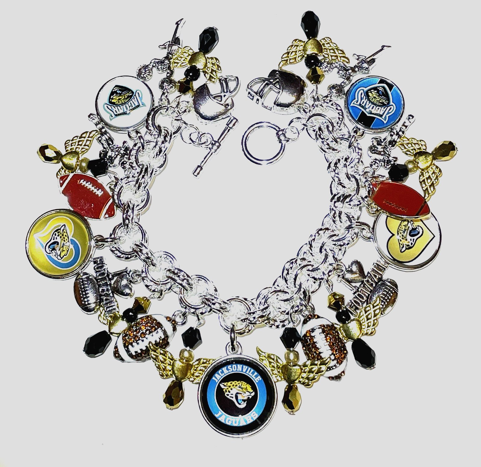 Jacksonville Jaguars NEW iTEM Premium Custom Made Charm Bracelet. . Jacksonville Jaguars NEW iTEM Premium Custom Made Charm Bracelet. .
