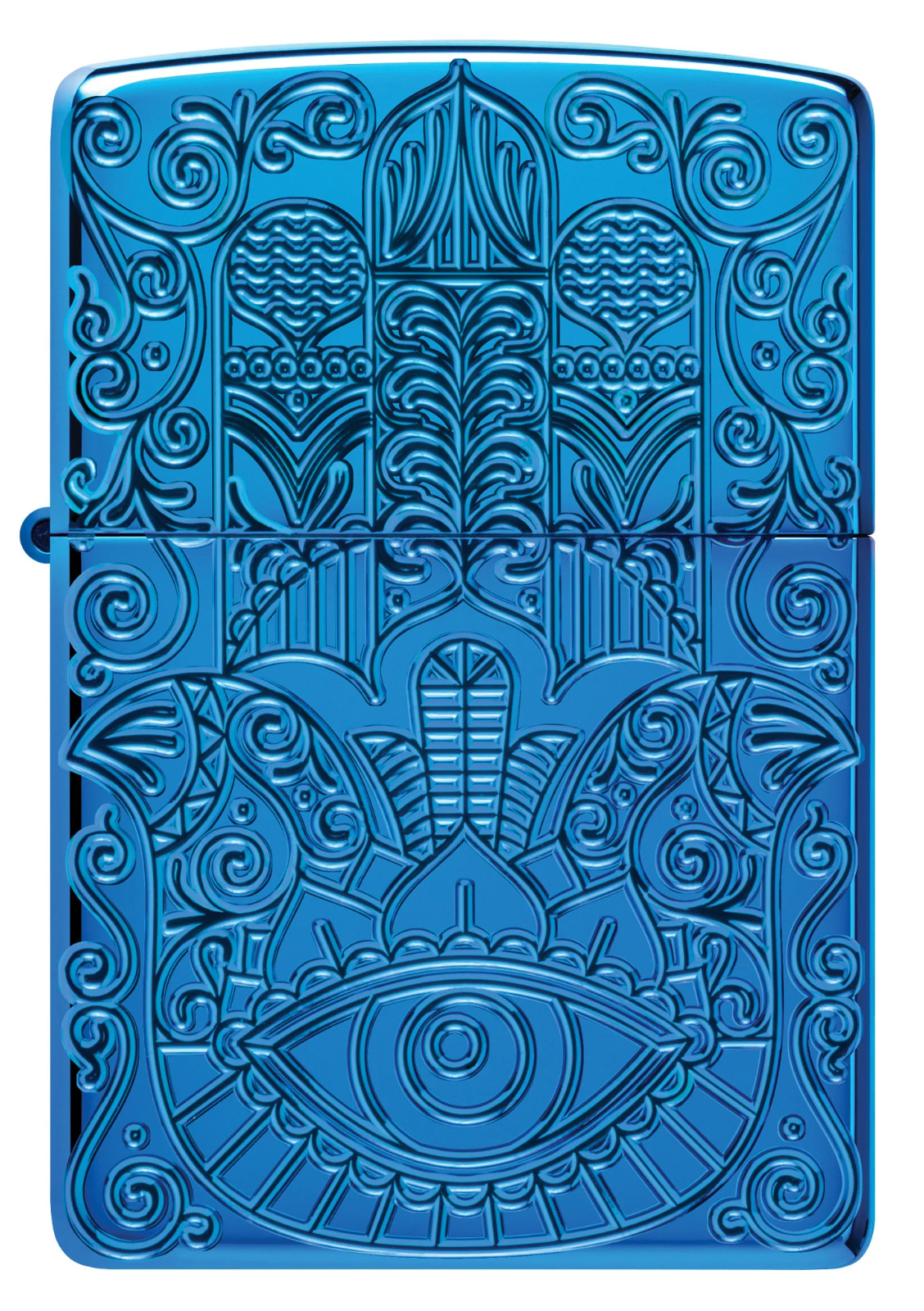 Zippo Windproo Armor Hamsa Lighter, Deep Carved with Evil Eye, 46752, New In Box