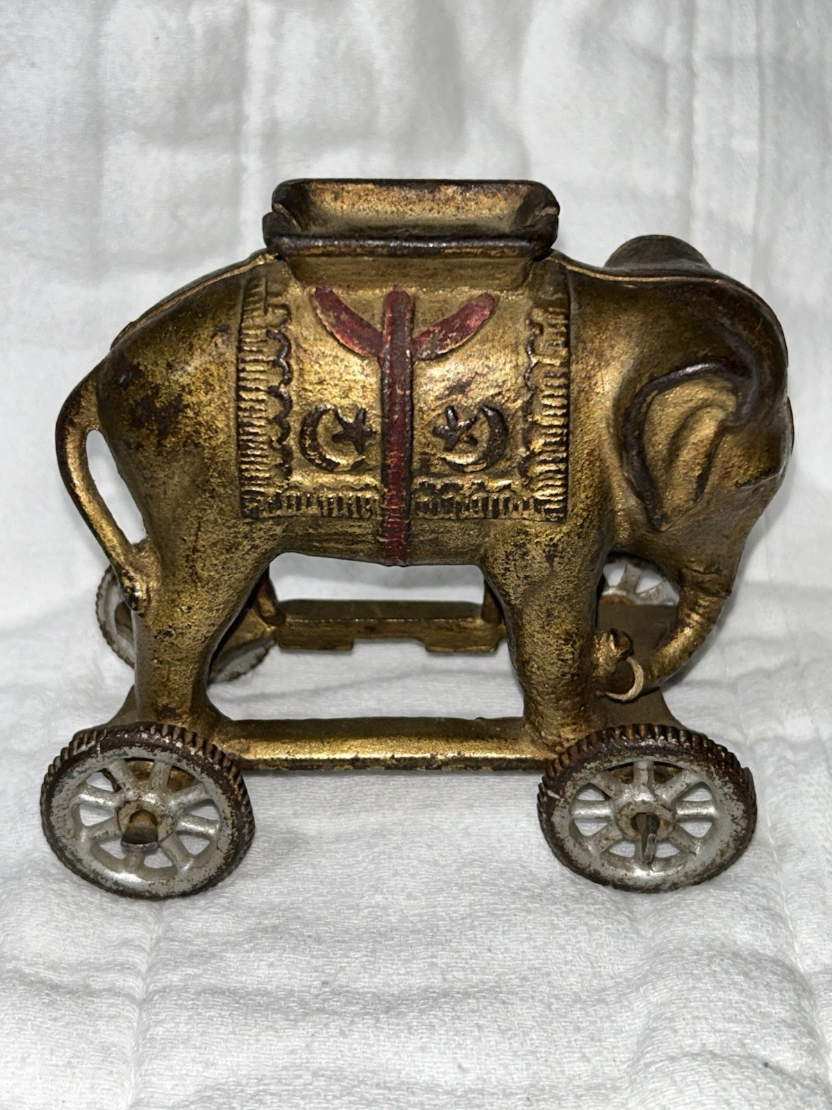 AC Williams Elephant On Wheels Bank