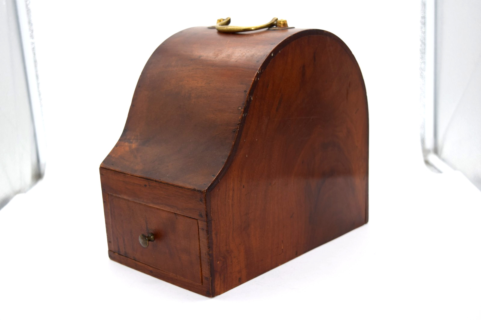 Antique Masonic Ballot Box Wood Lodge Voting Box w Balls Cubes Hidden Drawer