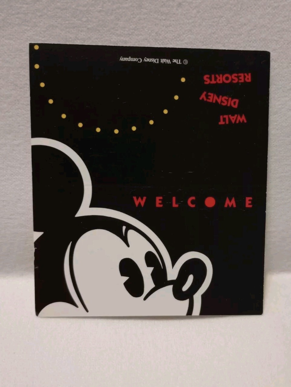 Vintage Walt Disney World Welcome Resort Tent Card Housekeeping