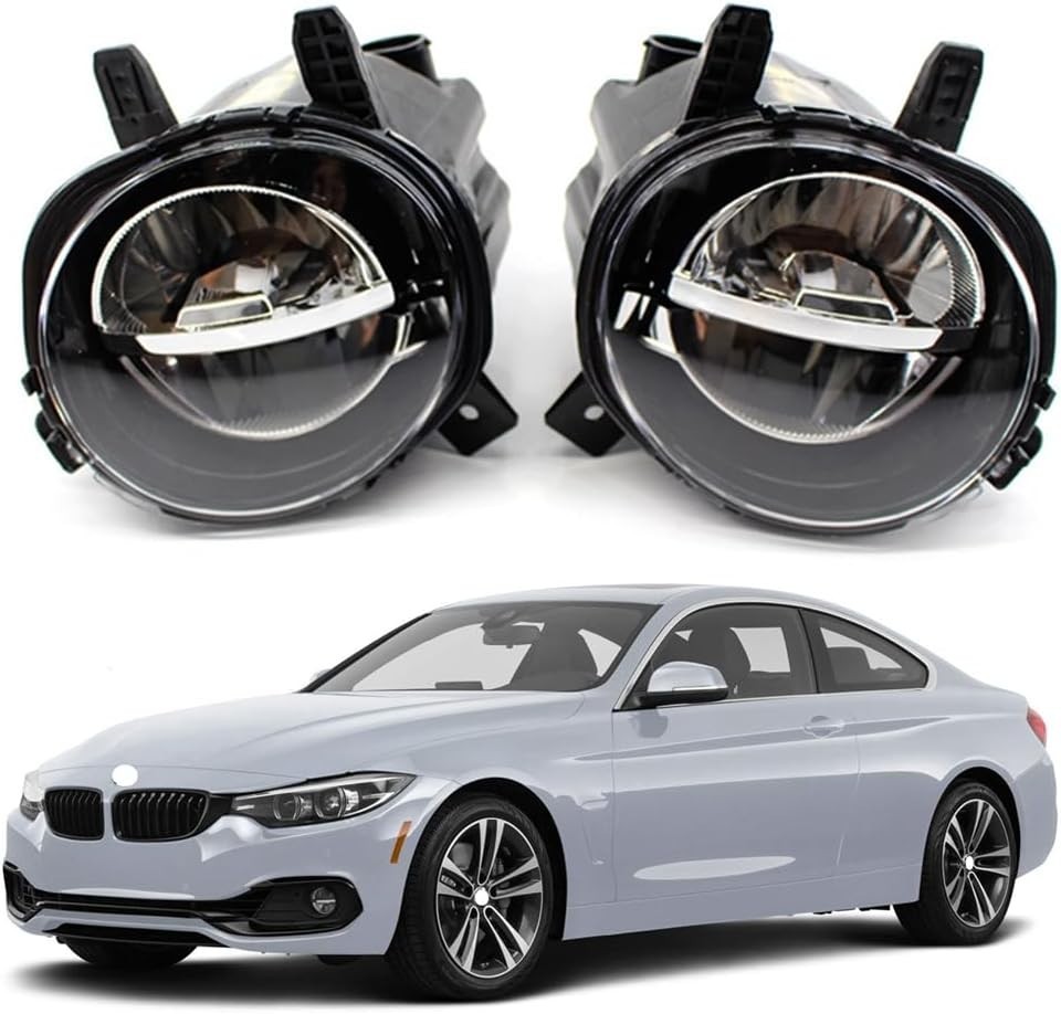Pair LED Fog Lights Compatible with BMW 2 3 4 Series F30 F32 F33 F36 230i 320i Pair LED Fog Lights Compatible with BMW 2 3 4 Series F30 F32 F33 F36 230i 320i