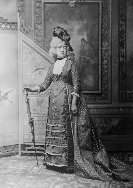 British-American Actress Louisa Lane Drew Professionally Known Mrs- Old Photo