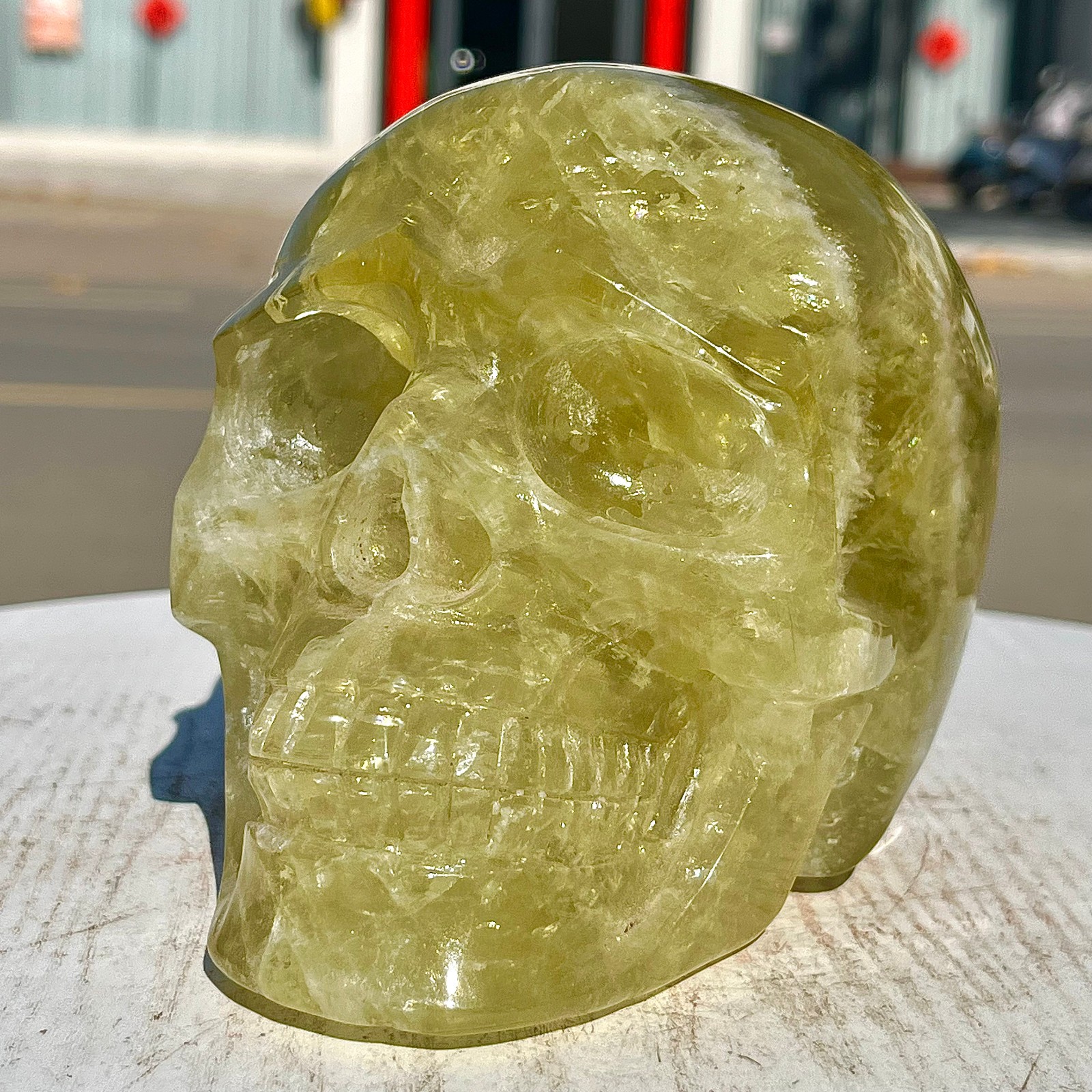 5.75LB  Rare citrine skull | Hand carved | Healing energy