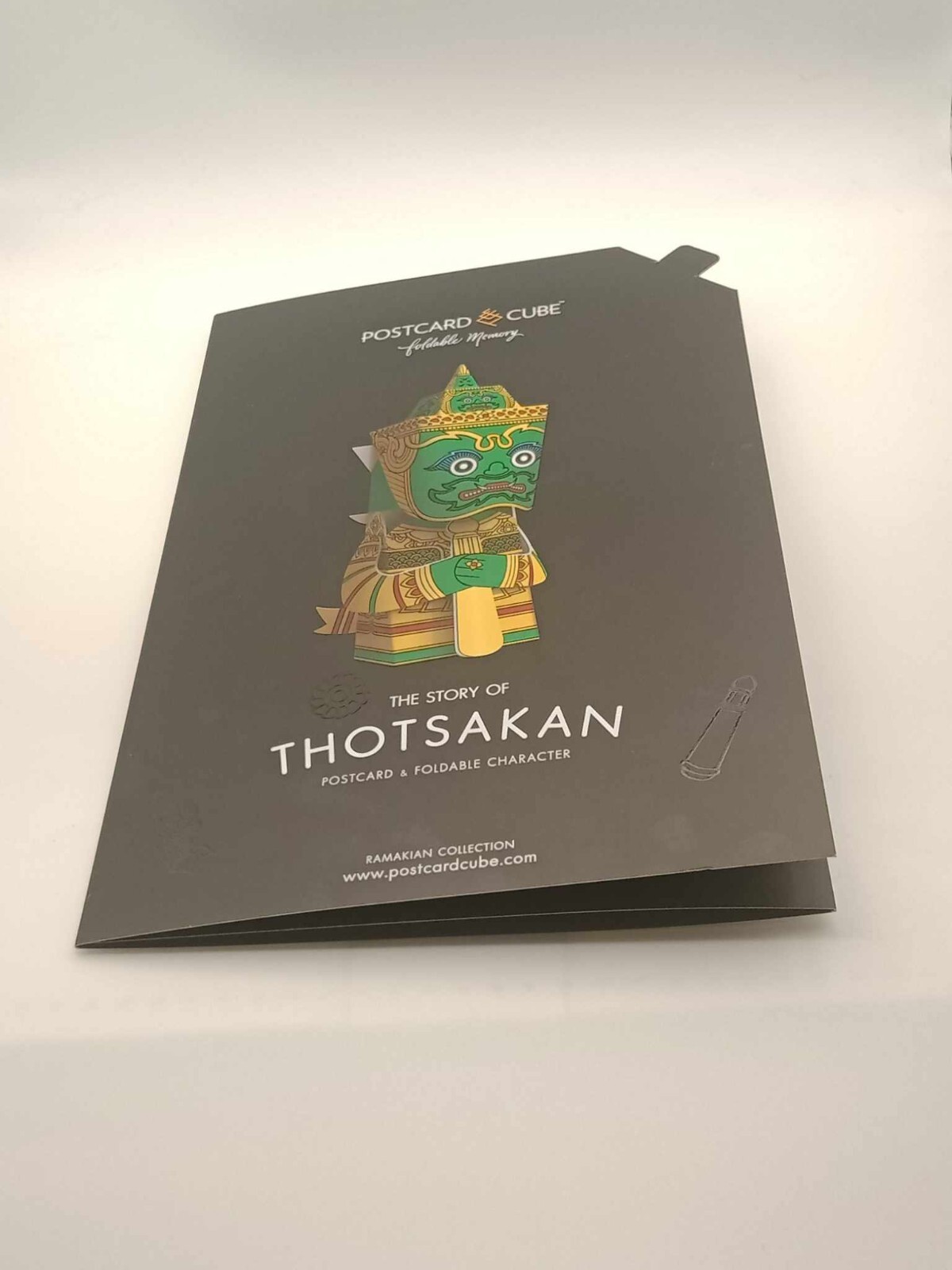 Thai Ramakien Foldable Postcard – Thotsakan Character 3D DIY Card 