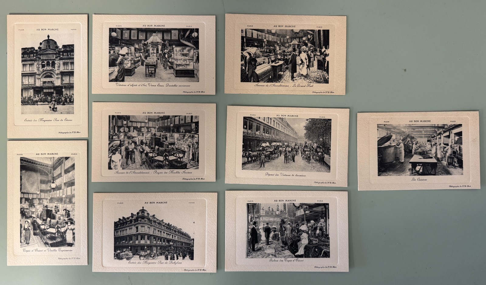 CPA Postcard AU BON MARCHE Lot Of 9 Different Cards