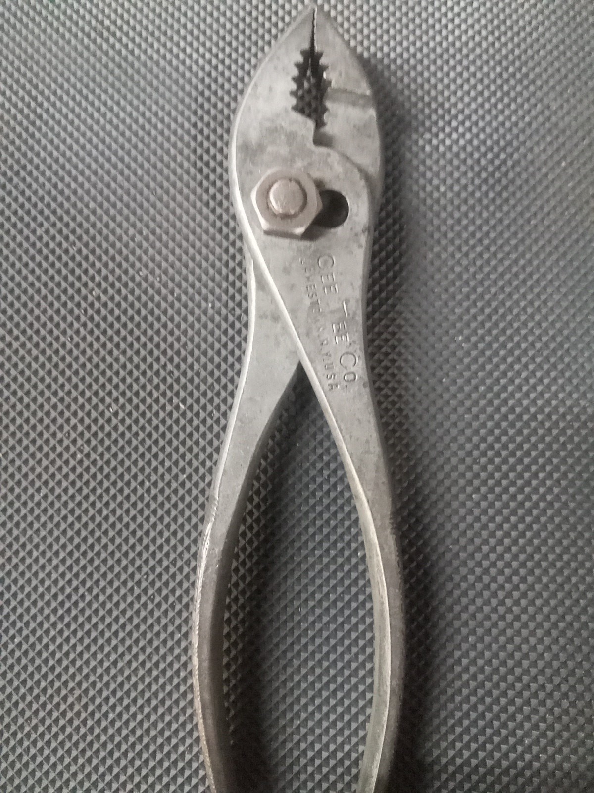 Antique CeeTee Co Slip Joint Pliers, in Cad Plate Beautiful \ Antique CeeTee Co Slip Joint Pliers, in Cad Plate Beautiful \