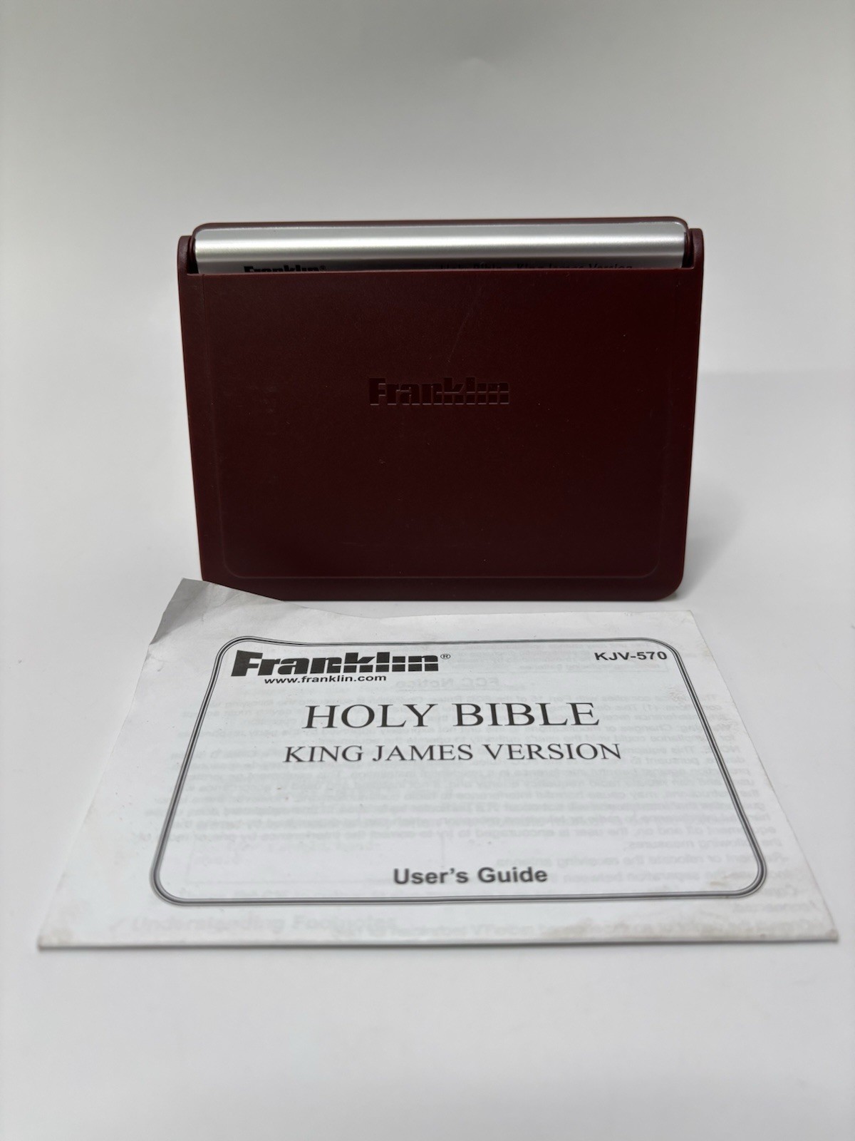 Franklin Electronic Holy Bible King James Version KJV-570 Handheld Never Used