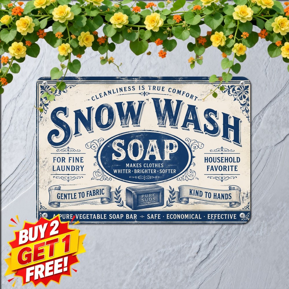 Vintage Ivory Soap Advertisement Retro Store Laundry Sign Metal Tin Sign