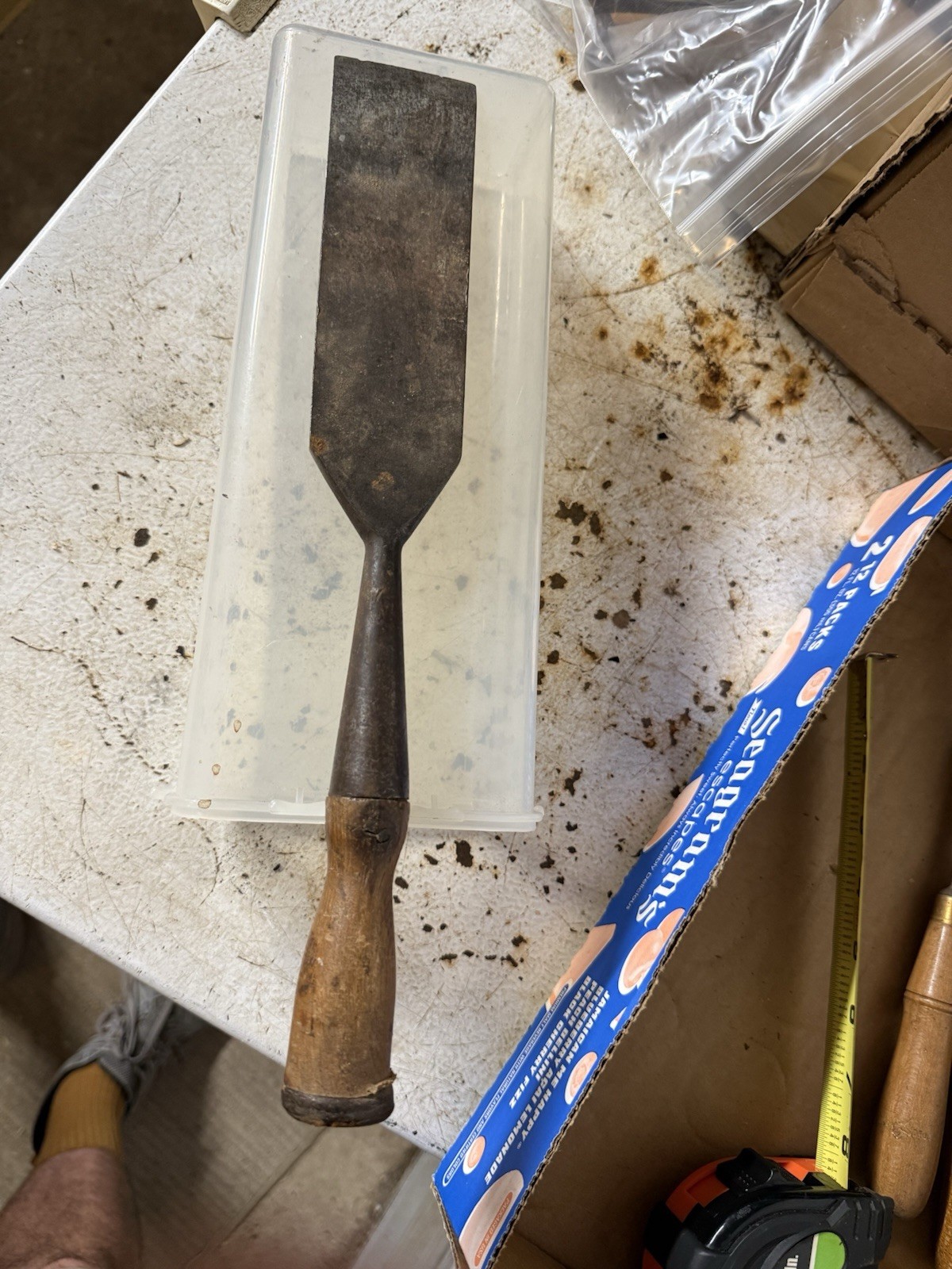 2” P. S. & W. Co. EXTRA Socket Chisel, square Edge wood working tool